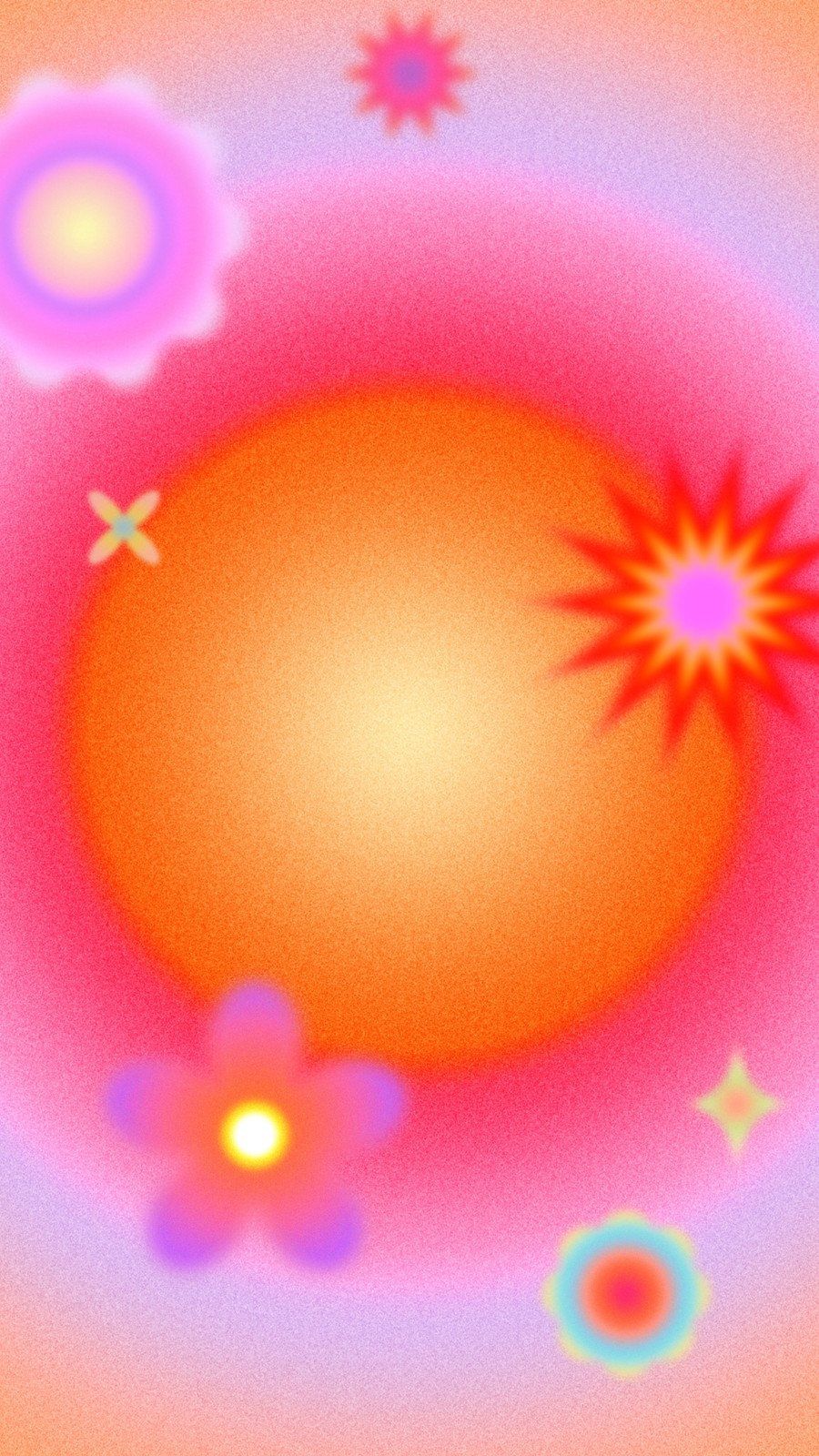 900x1600 Orange Aura Wallpaper