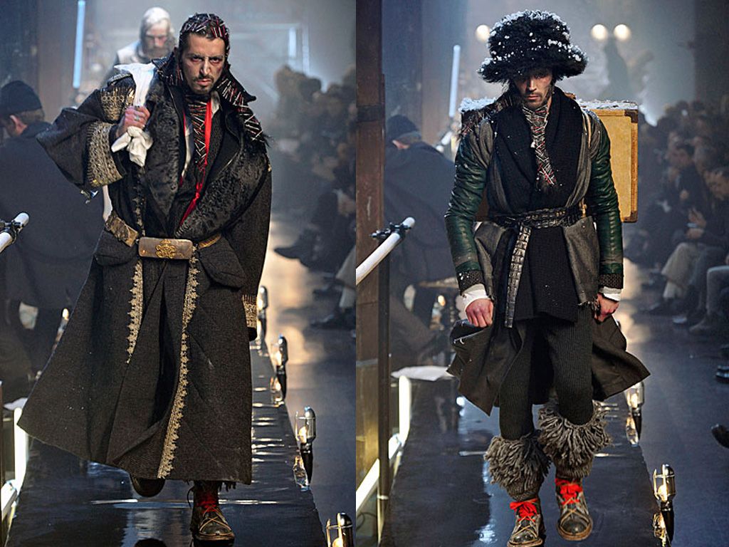 1024x768 John Galliano Men's Fall 2011 12 Runway, Paris Menswear Fashion Week. Tommy Beauty Pro