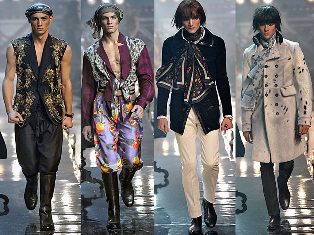 1024x768 John Galliano Men's Fall 2011 12 Runway, Paris Menswear Fashion Week. Tommy Beauty Pro