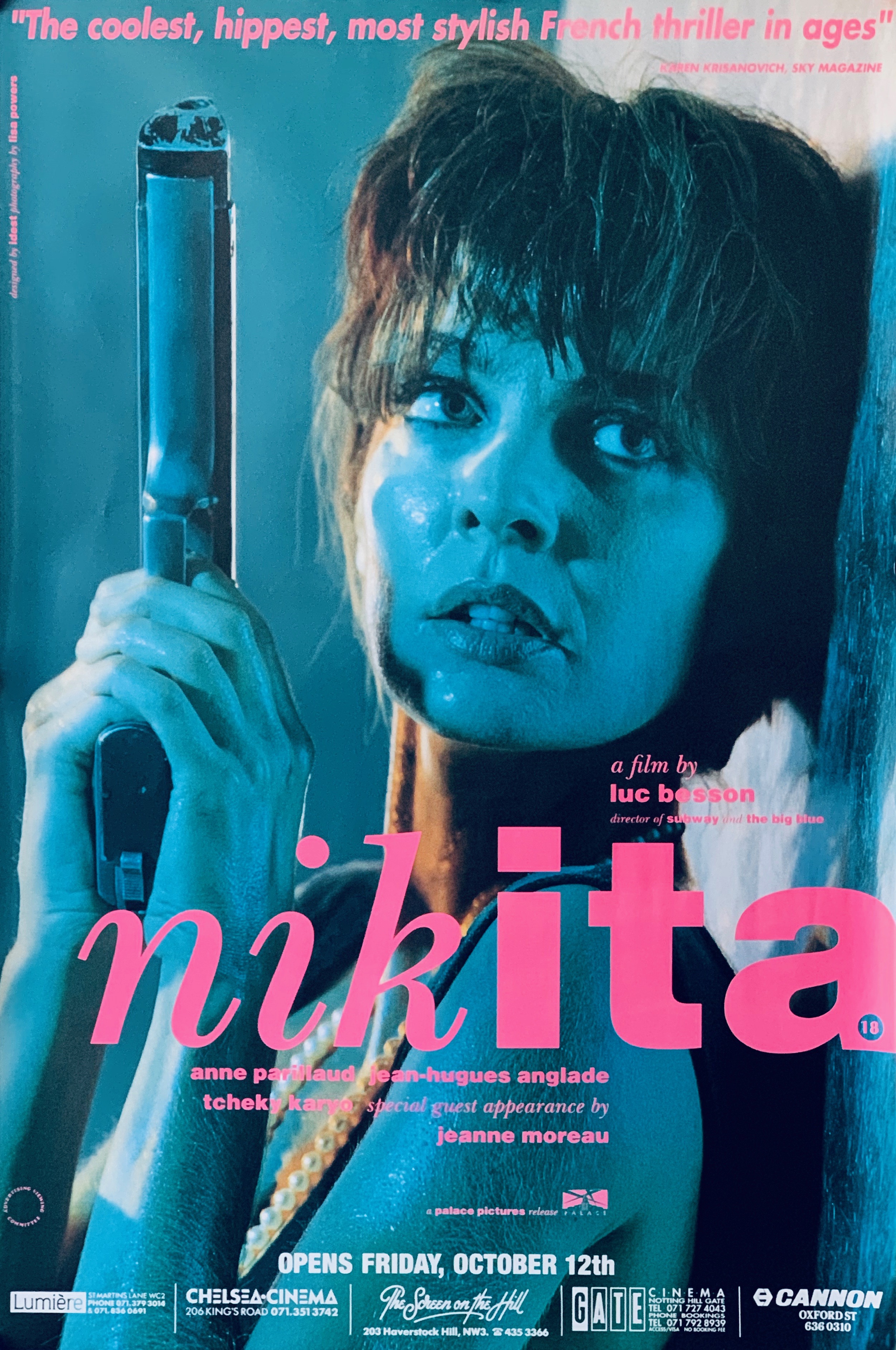 2503x3770 Original NIKITA Movie Poster Femme Nikita
