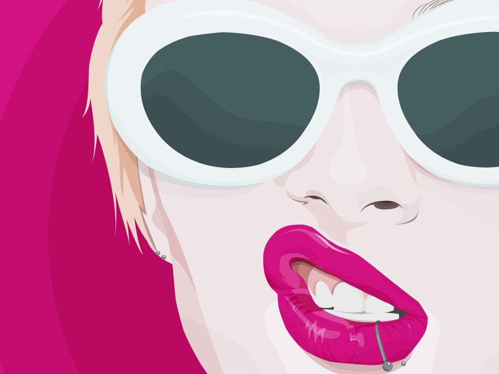 1024x768 Bad Girl Background .