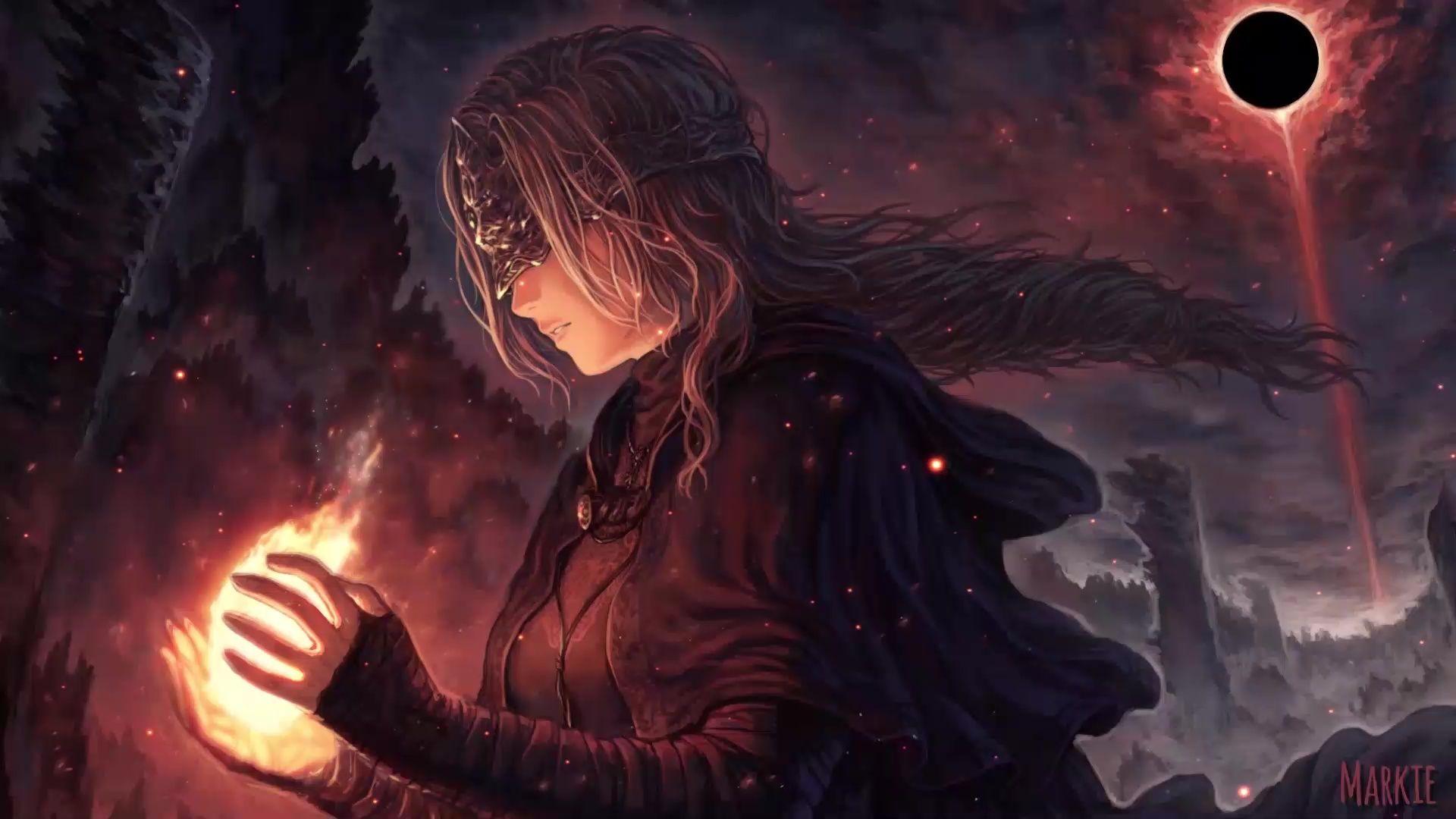1920x1080 Fire Keeper Dark Souls Live Wallpaper .