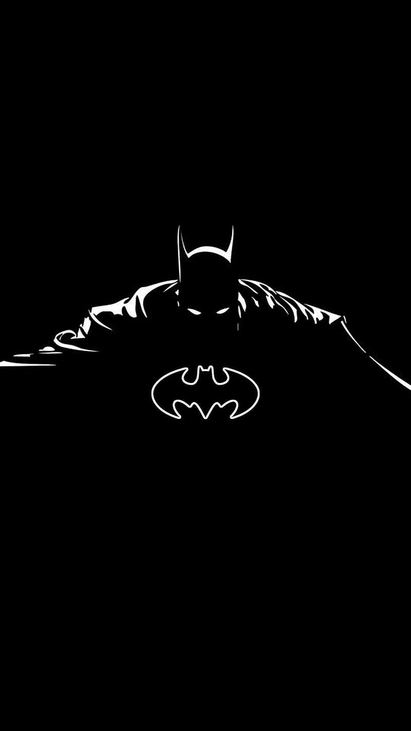 800x1422 Batman black and white, cartoon, enirti, film iphone x, movie, new, HD phone wallpaper