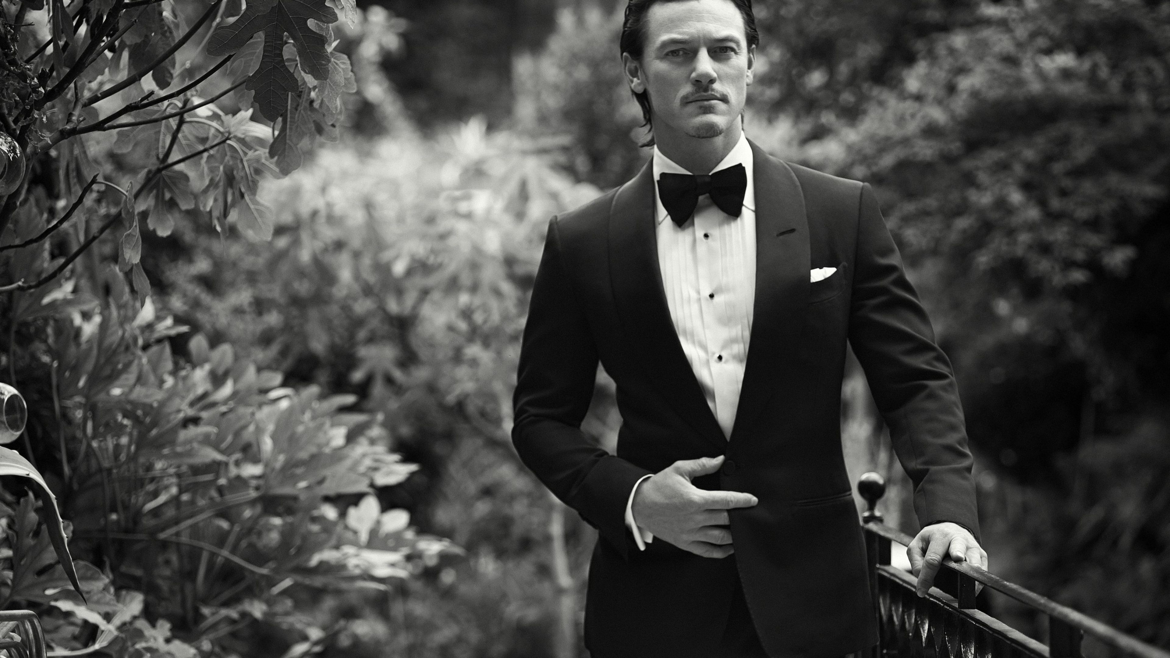 3840x2160 Wallpaper Formal Wear, Gentleman, Black, Film, Male, Background Free Image