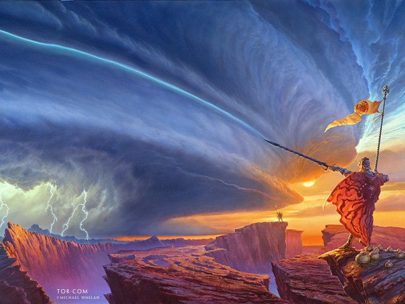 800x600 Download Wallpaper for Brandon Sanderson's The Way of Kings, Illustrated by Artist Michael Whelan