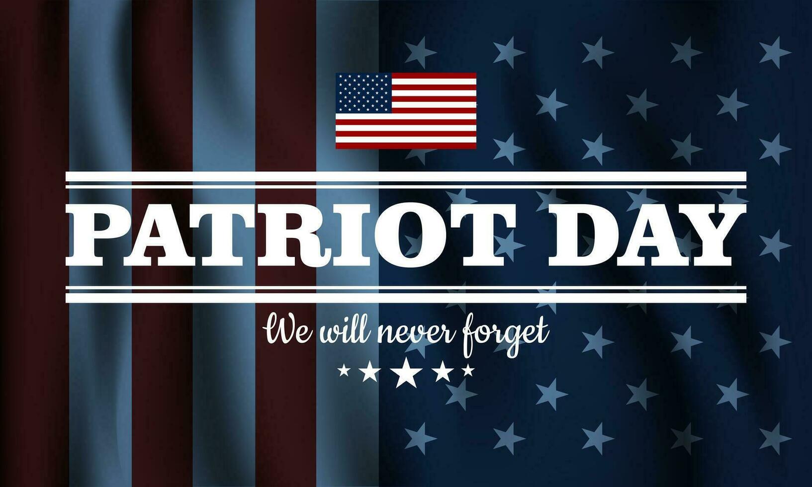 1633x980 Patriot Day September 11th background vector illustration