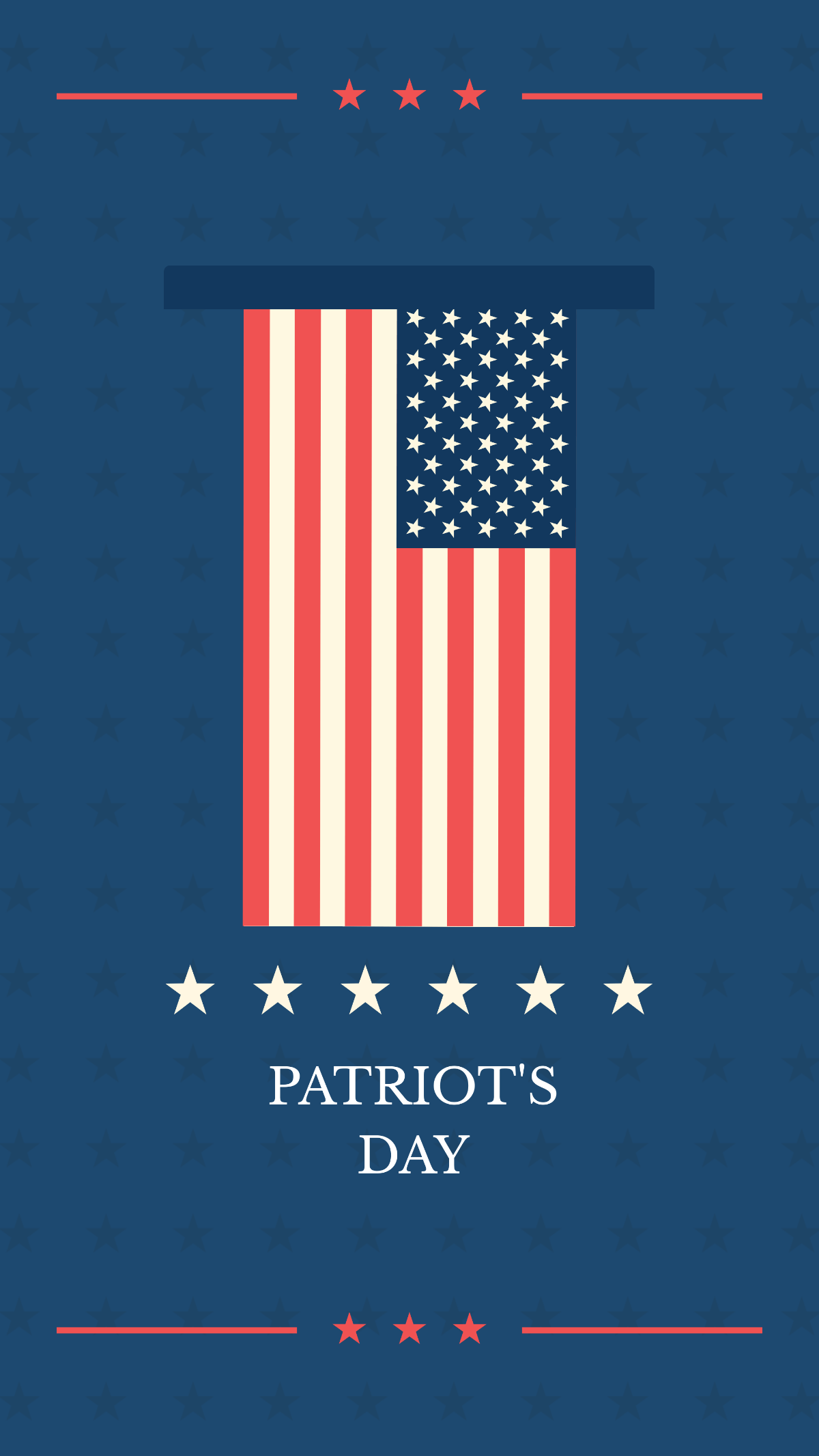 1200x2133 Free Patriots day Wallpaper Template to Edit Online