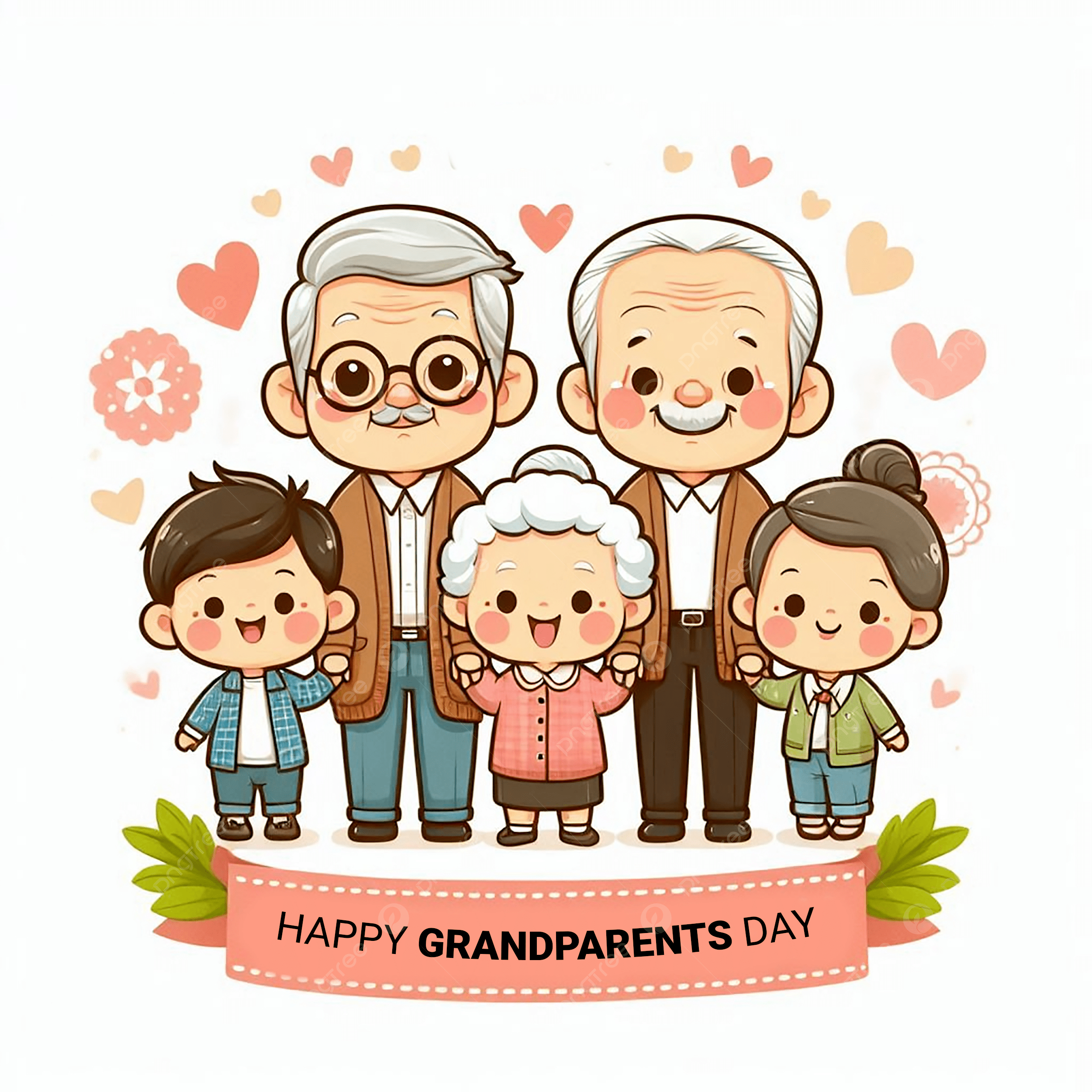 2500x2500 Grandparents Day Cartoon Template Download on Pngtree