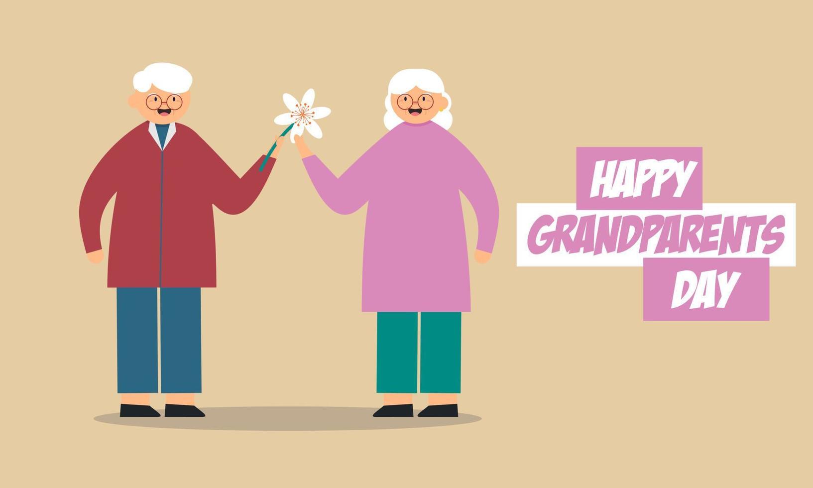 1633x980 Happy grandparents day, elderly background illustration