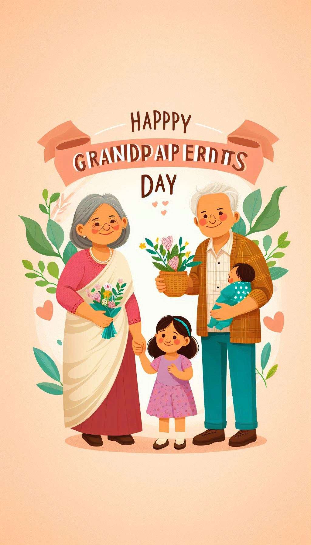 1024x1792 Best Happy Grandparents Day 2024 Picture for Social Media