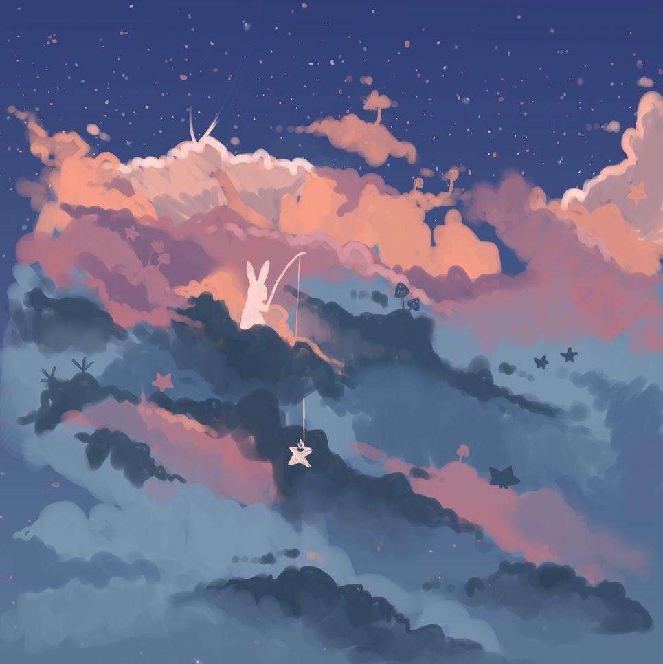 965x966 Sky art, Aesthetic art, Cloud