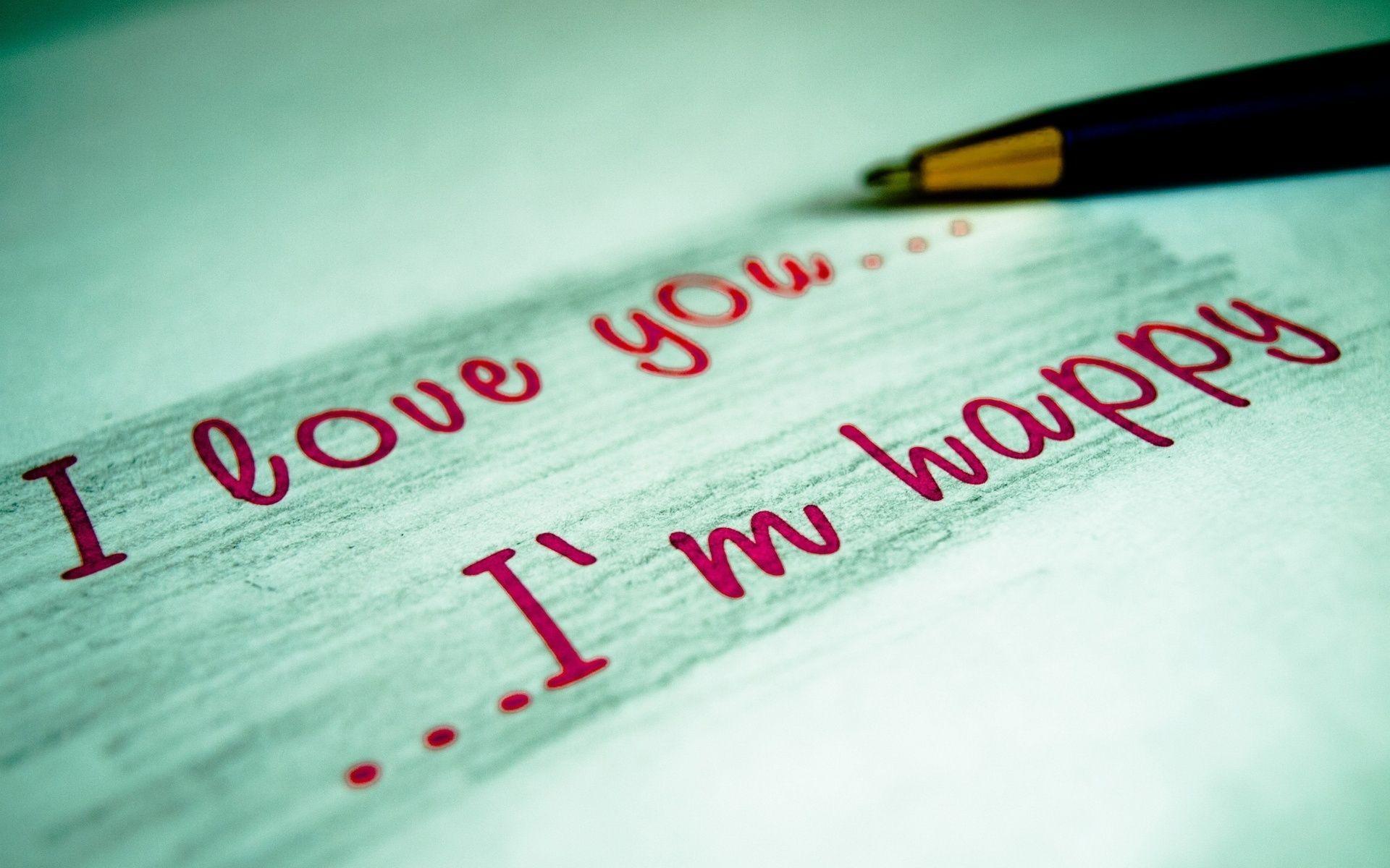 1920x1200 The Inscription \I'm In Love And Happy .million