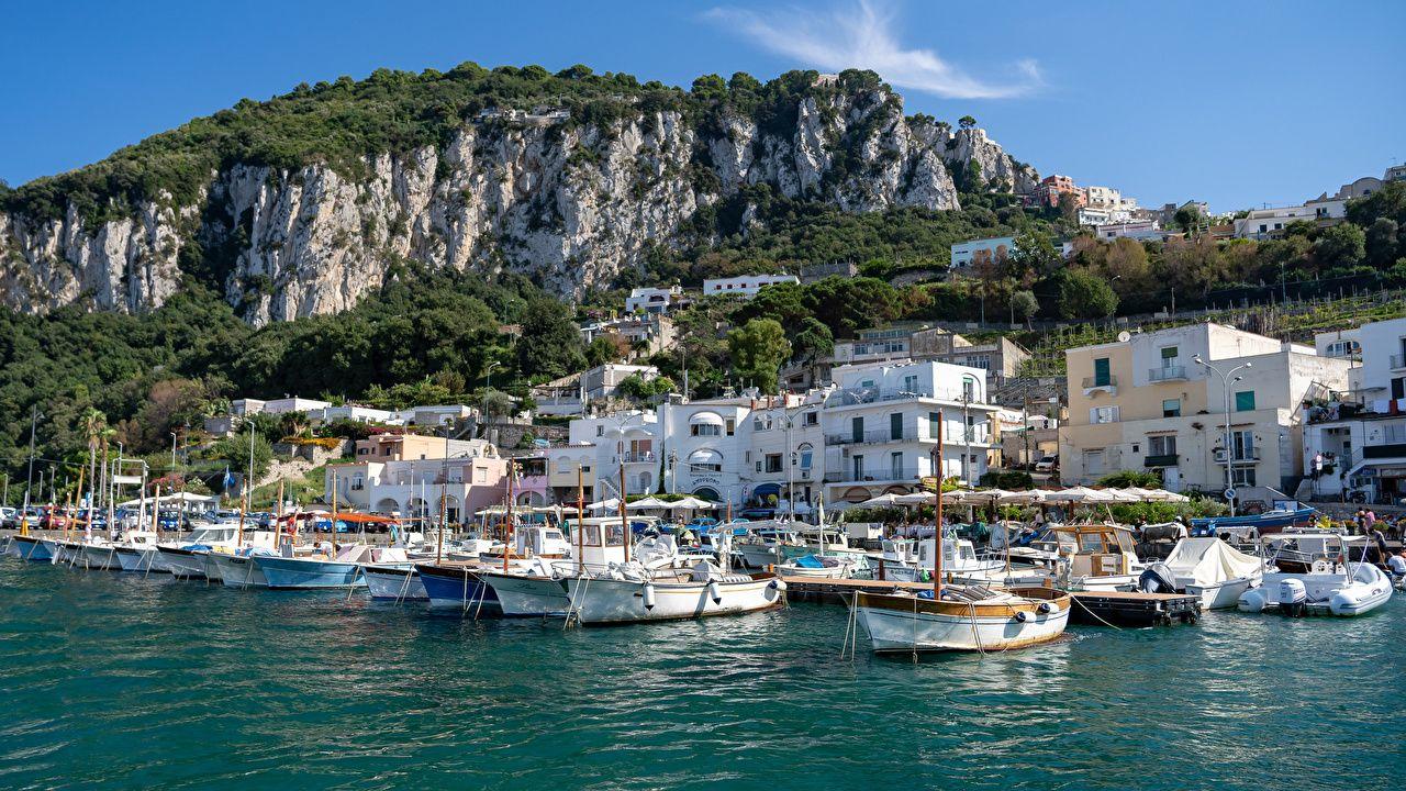 1280x720 Wallpaper Italy Marina Grande, Capri .