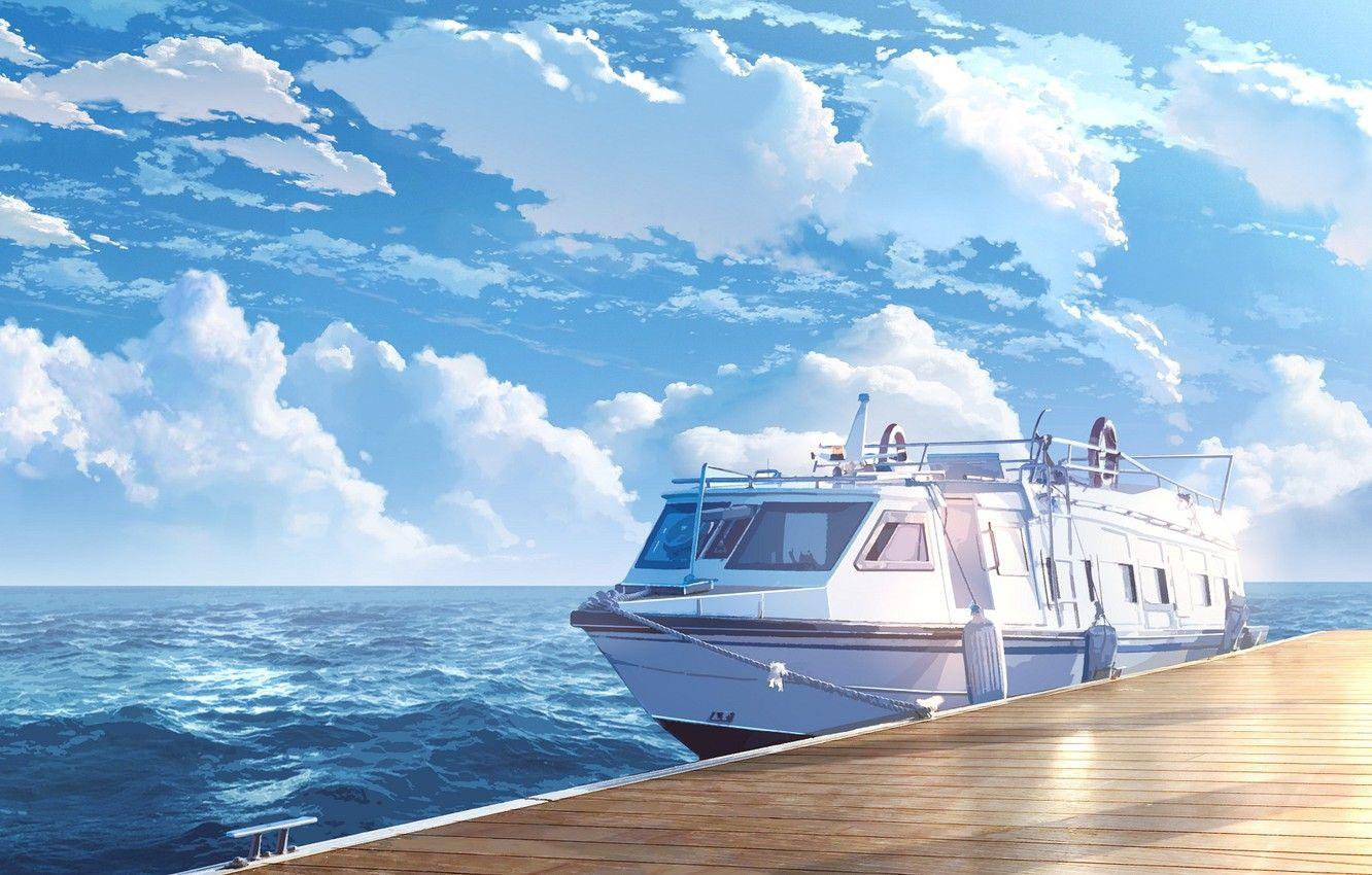 1332x850 Wallpaper sea, Marina, yacht imageanime.