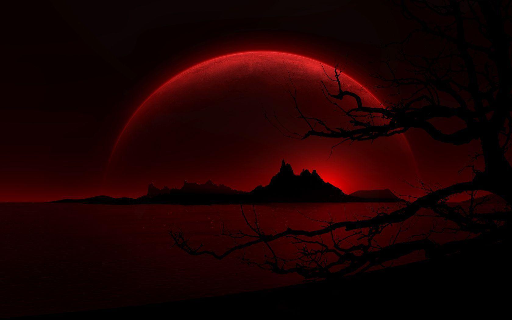 1680x1050 Dark Red