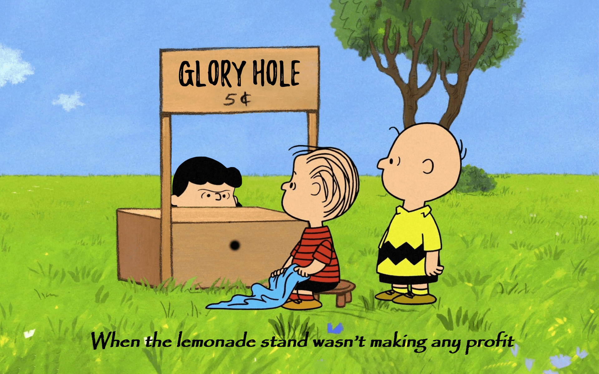 1920x1200 Charlie Brown Dark Humor Cartoon .