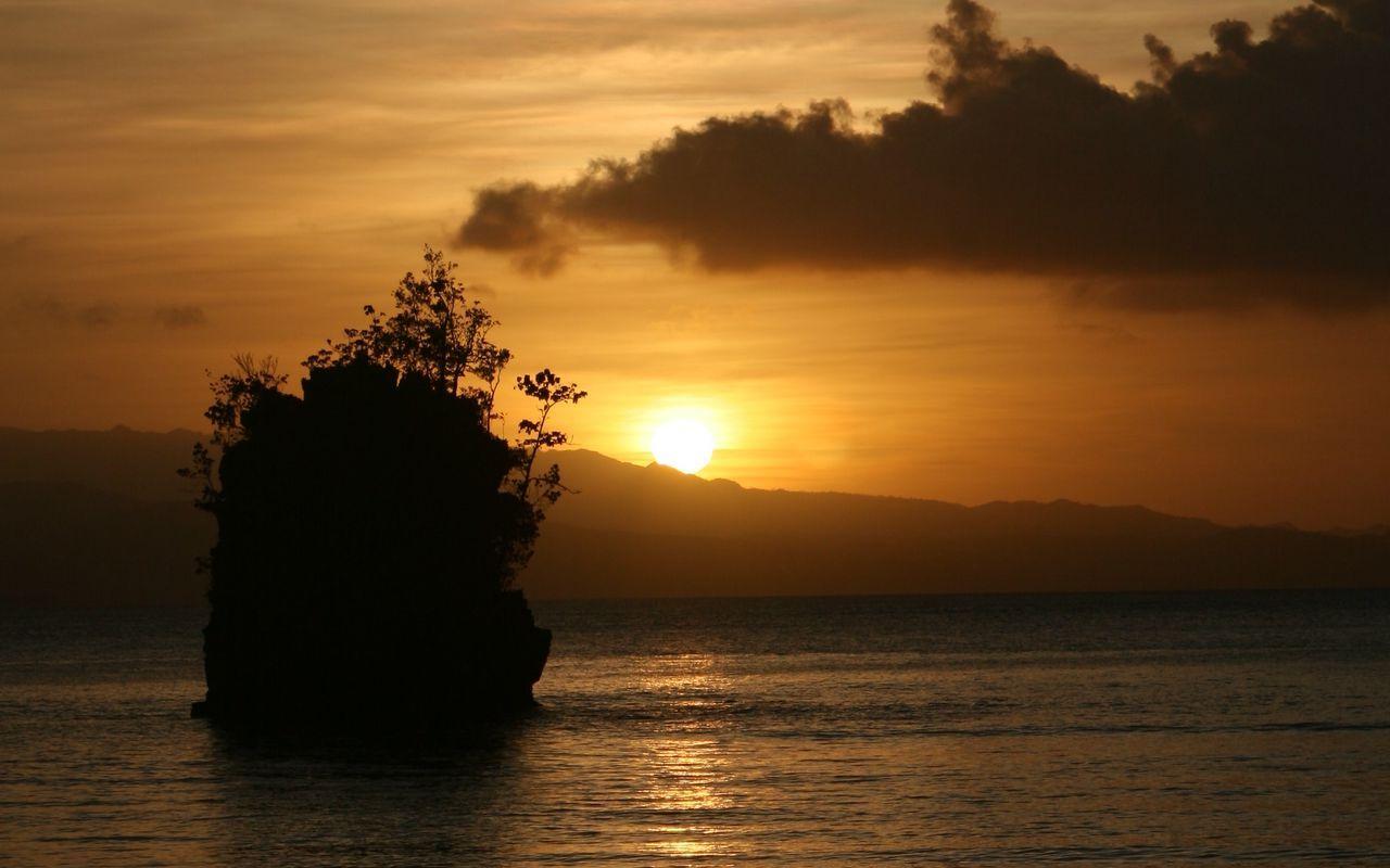 1280x800 Download wallpaper 1280x800 sea, sunset .