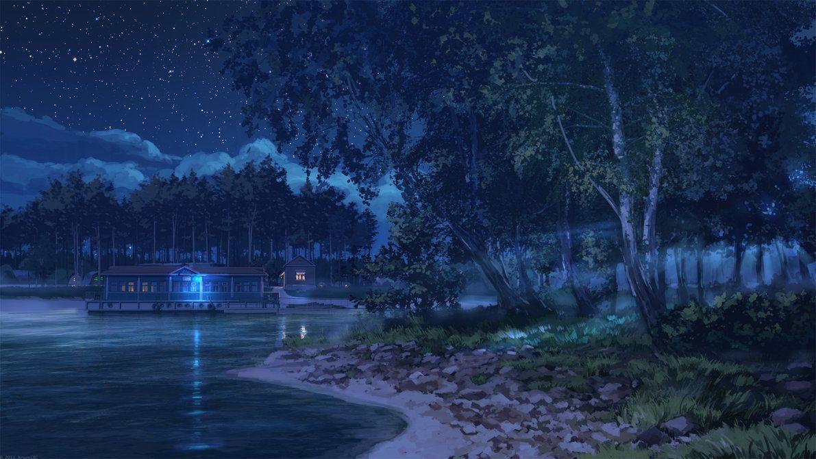 1191x670 Dark landscape, Anime scenery wallpaper .es
