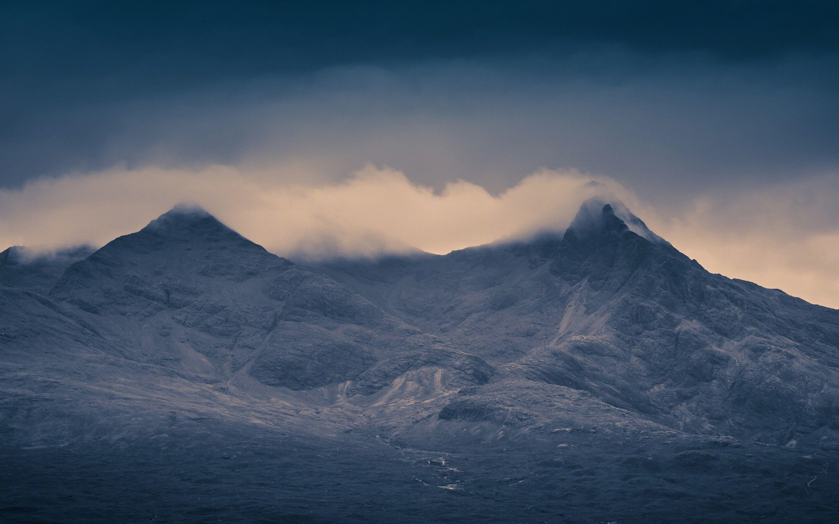 2880x1800 nature landscape mountain mist clouds .