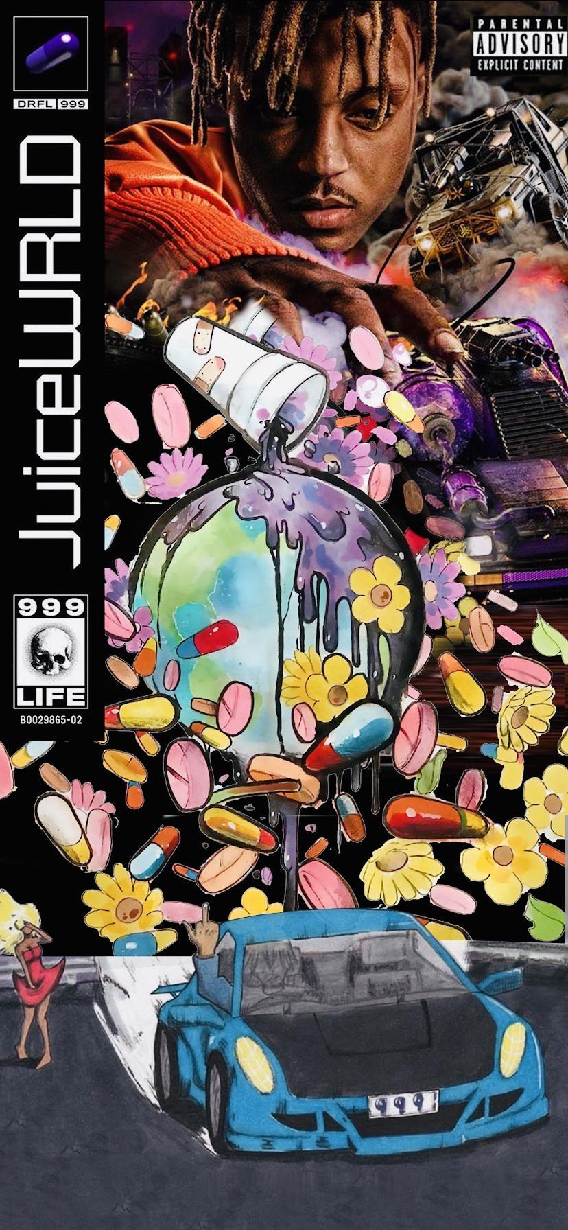 828x1792 Juice Wrld Album Wallpaper .