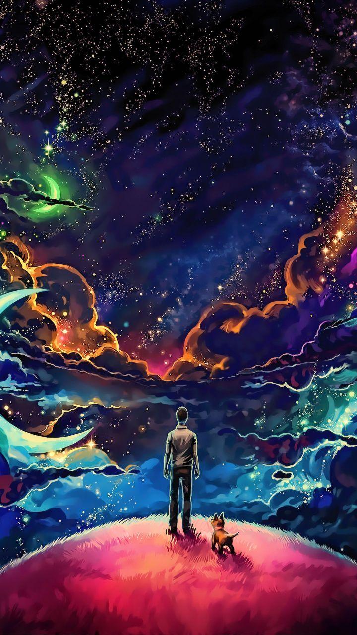 720x1280 Galaxy wallpaper, Man and dog .com
