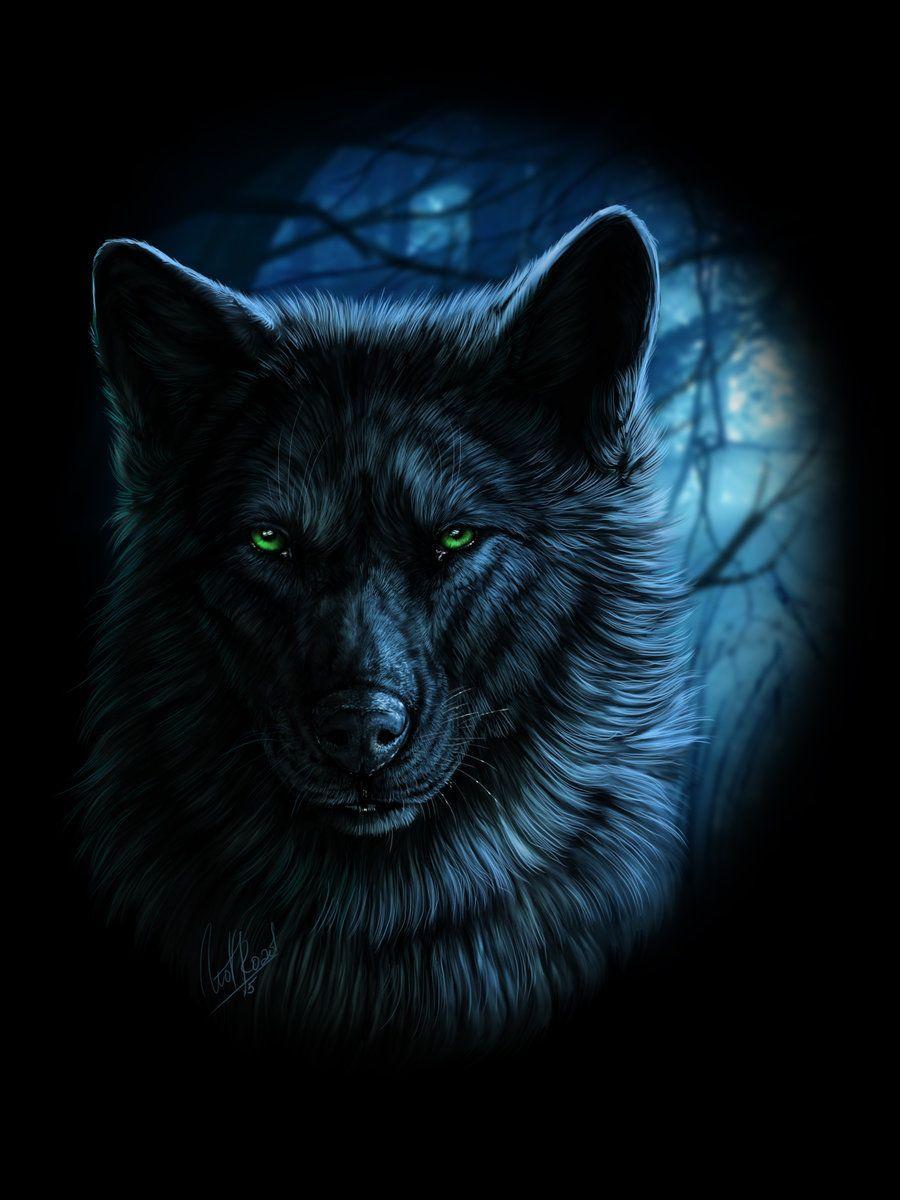 900x1200 Wolf wallpaper, Wolf painting, Black