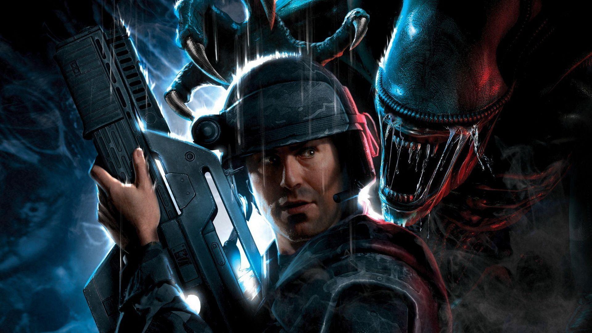 1920x1080 Windows 7 Alien Theme With Aliens: Colonial Marines Wallpaper