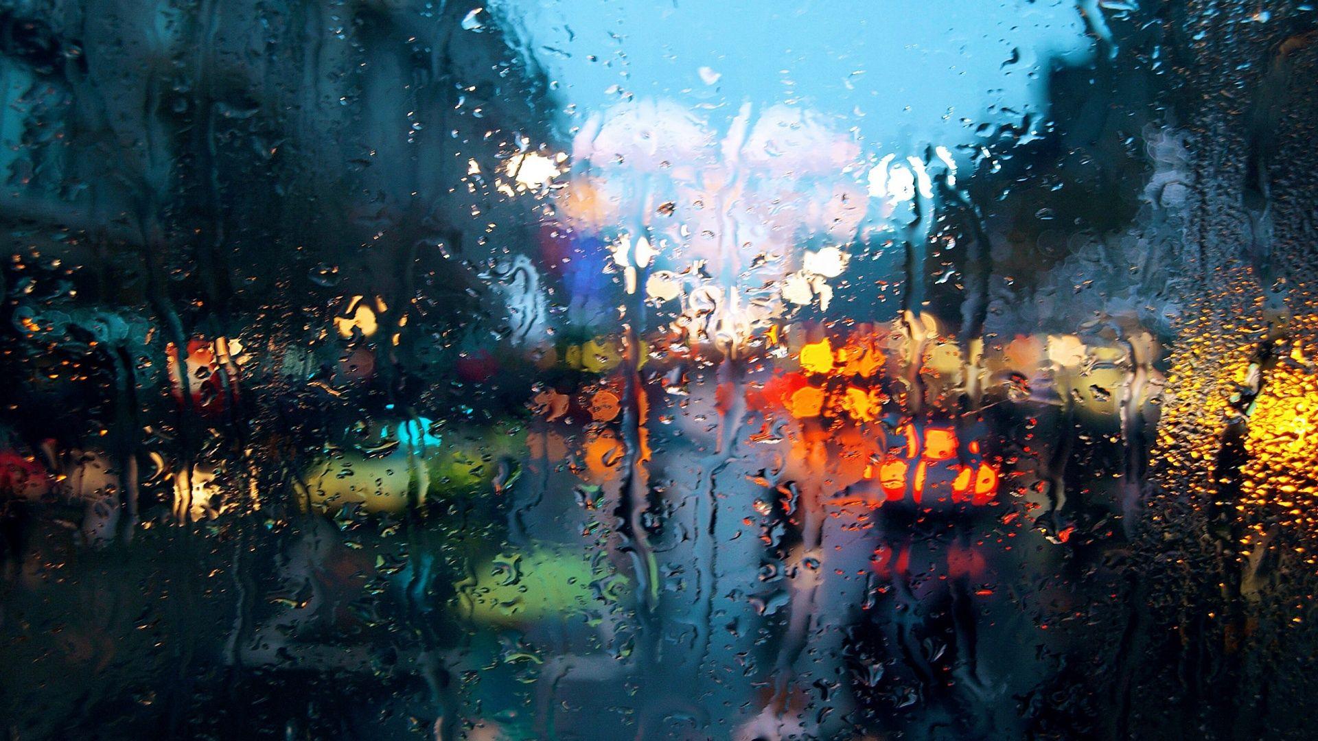 1920x1080 Rain on Glass desktop PC and .