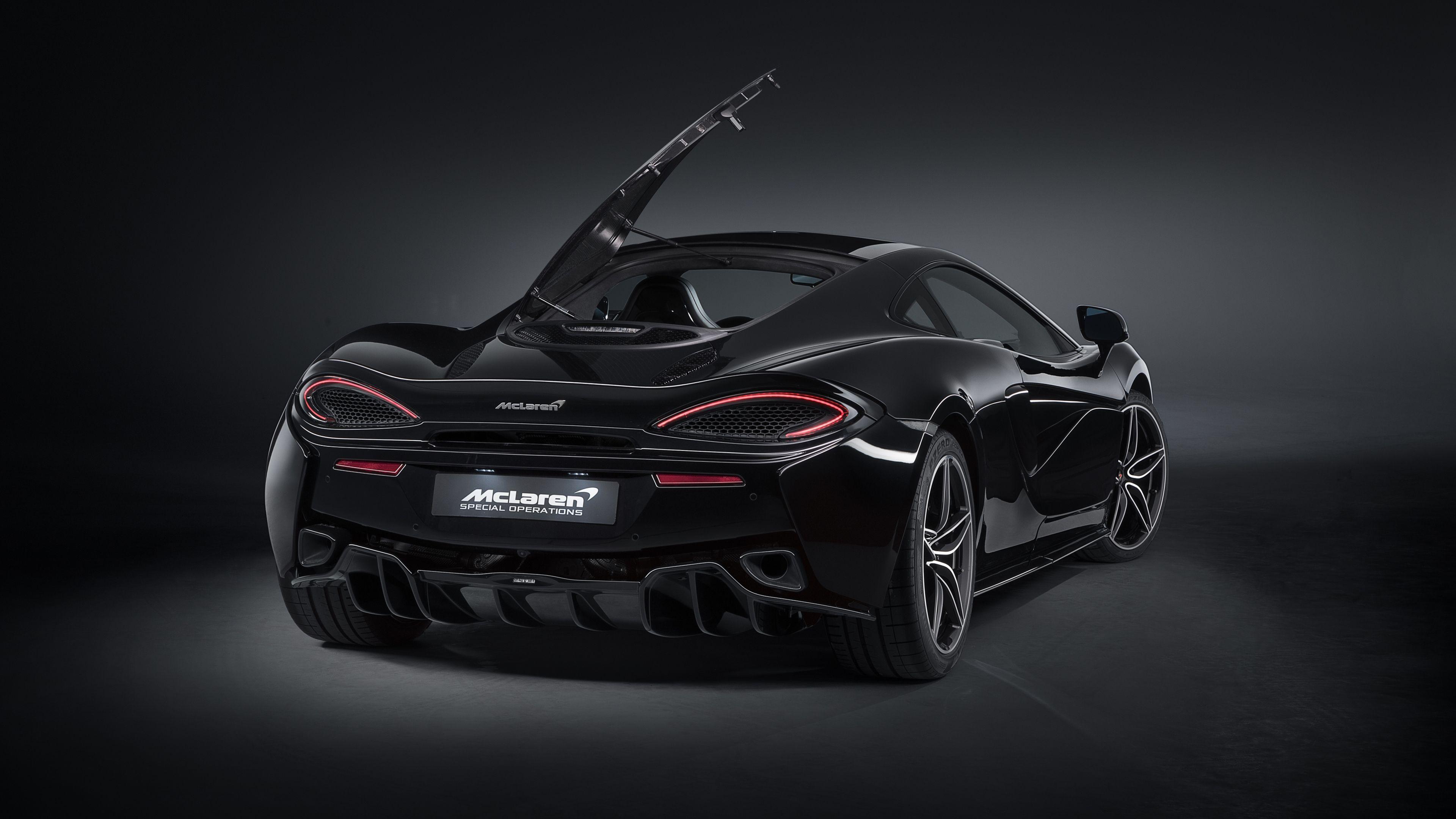 3840x2160 Black Mclaren 720s