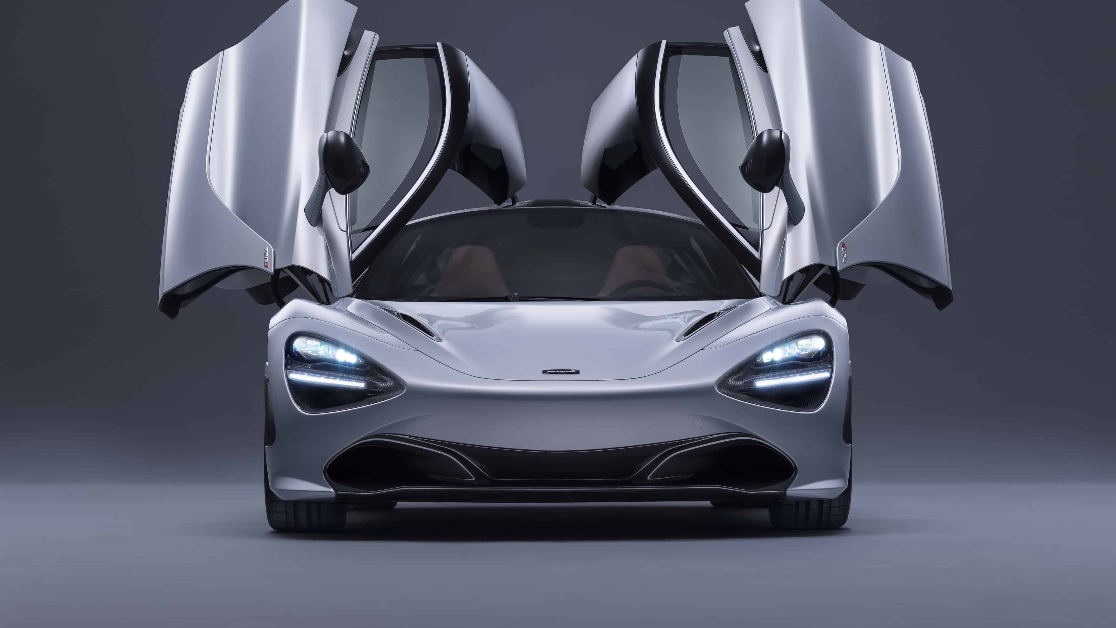 3840x2160 McLaren 720S White Doors Up UHD 4K .