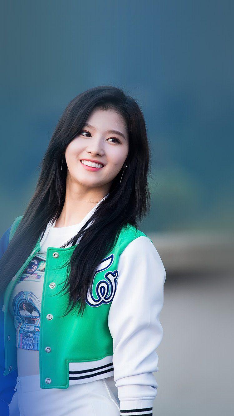 750x1334 Sana Girl Twice Blue