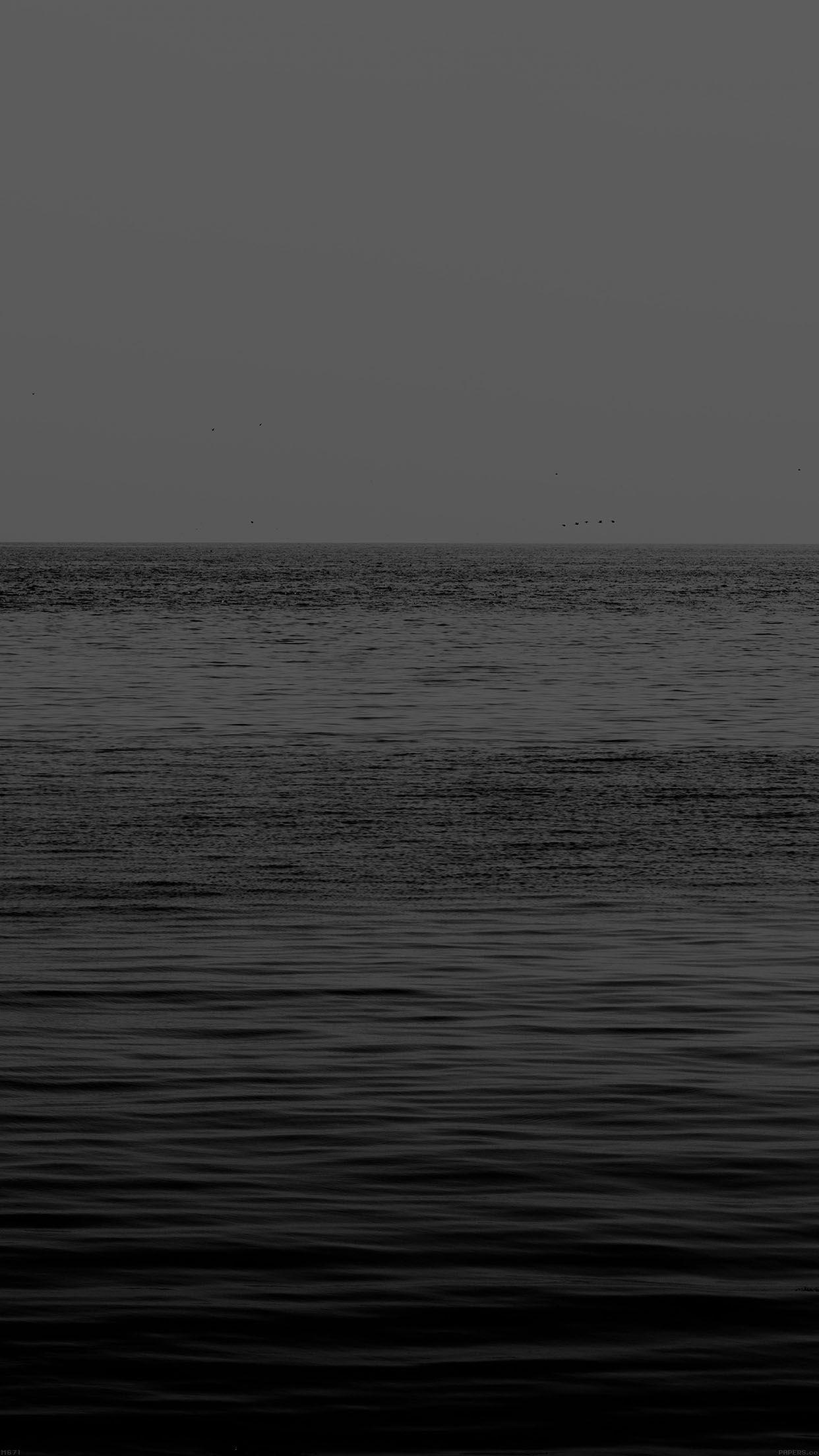 1242x2208 Black Sea Ocean Flat Nature Android Wallpaper Ocean Wallpaper iPhone