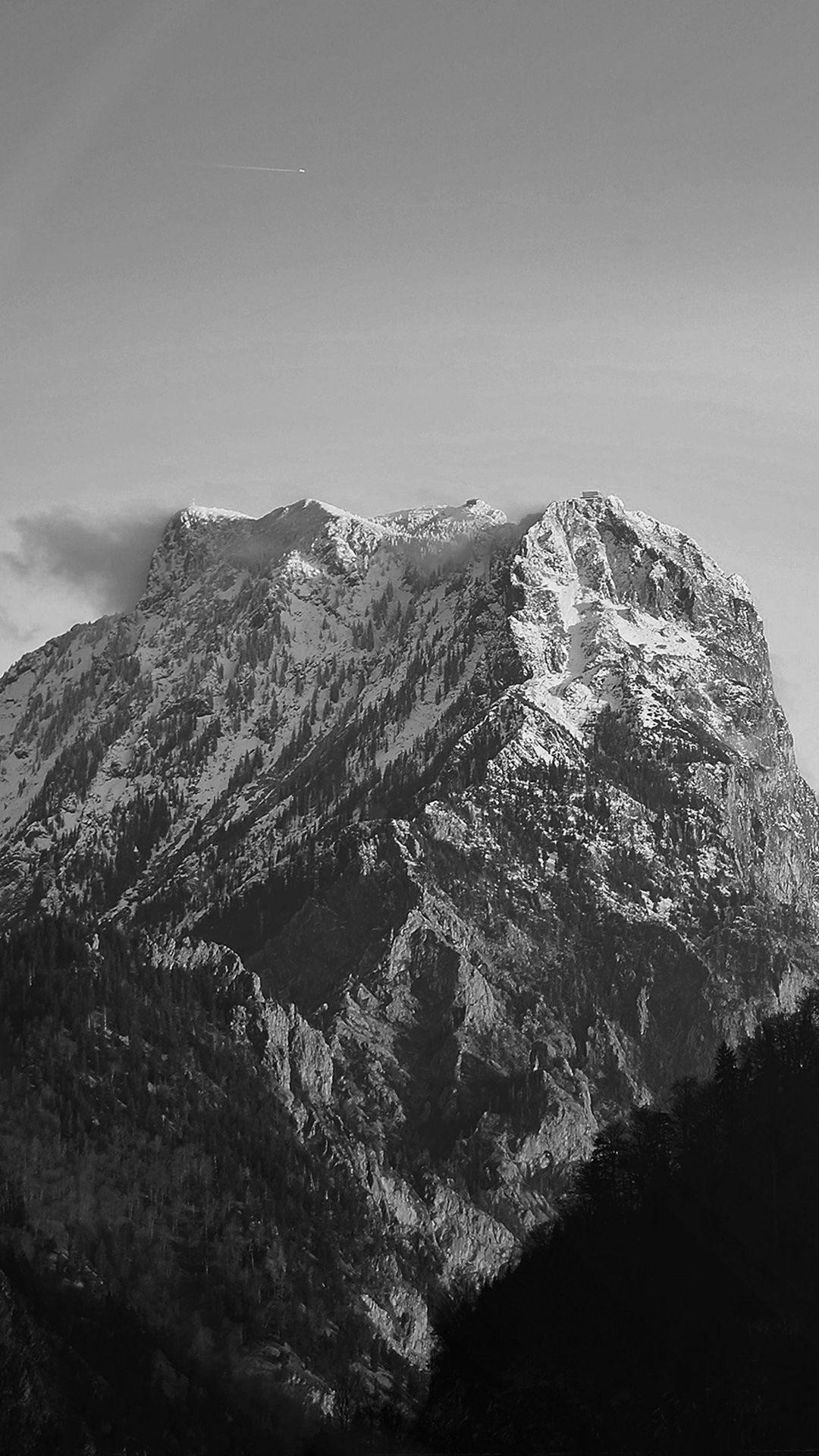 1080x1920 Avalanche Snow Mountain Winter Wood Nature Bw Dark #iPhone #wallpaper iP. iPhone wallpaper winter, Black and white wallpaper iphone, White wallpaper for iphone