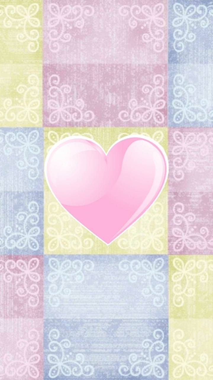 720x1280 Pastel pink heart wallpaper by .