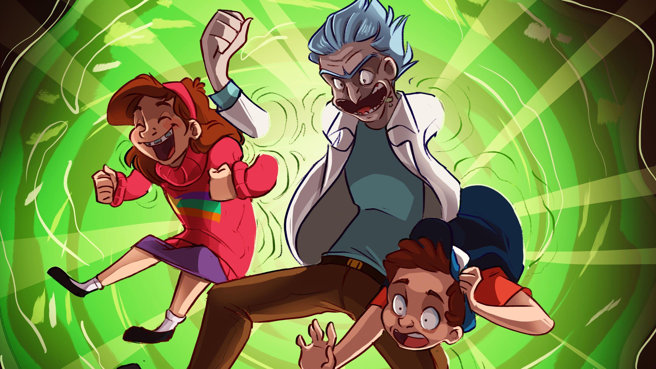 2764x1555 Morty Gravity Falls iPad Air .