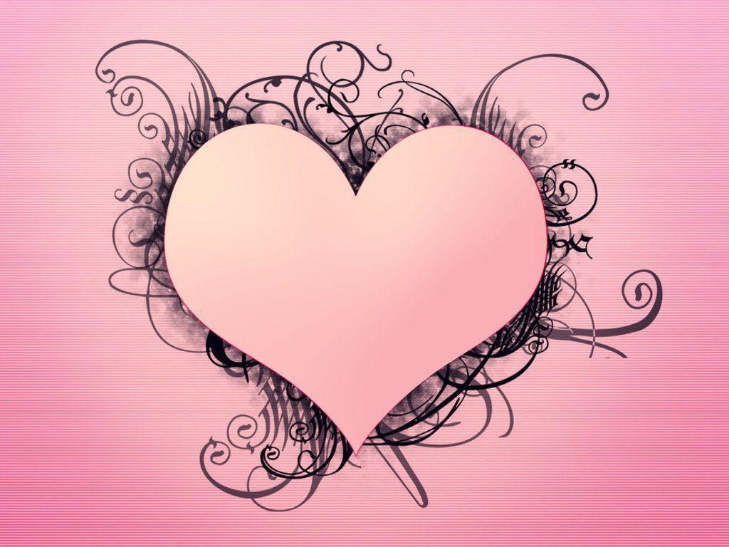 1024x768 Pink Heart