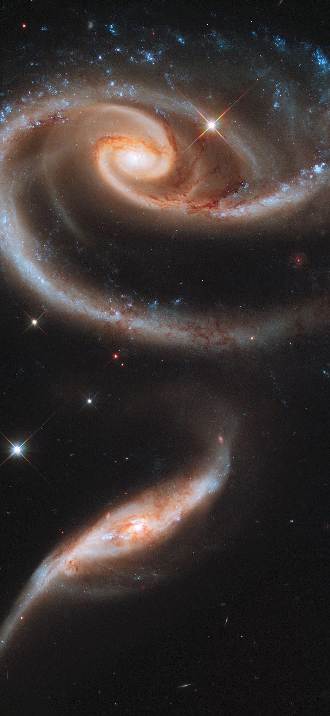 1125x2436 Galaxy universe space dark iPhone X .
