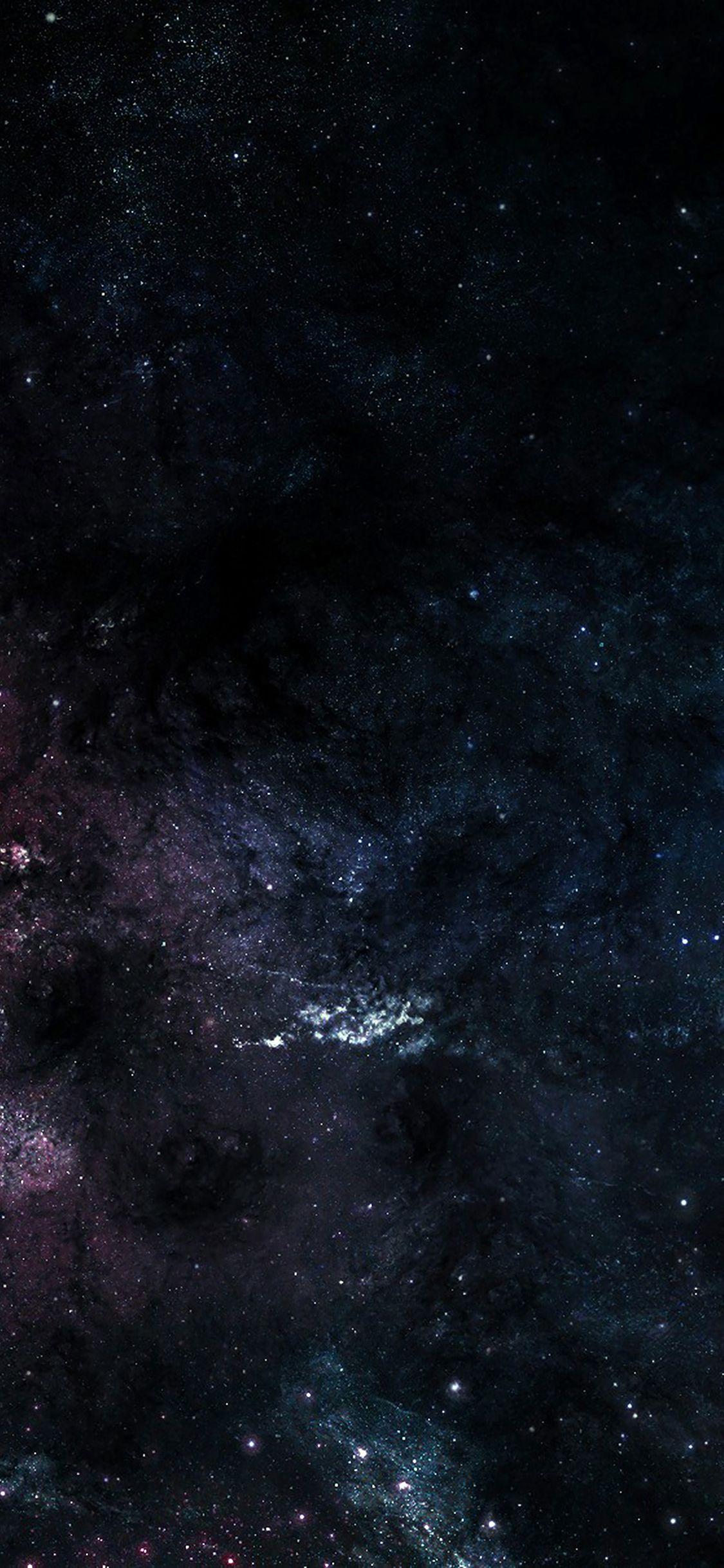 1125x2436 Black Universe Wallpaper