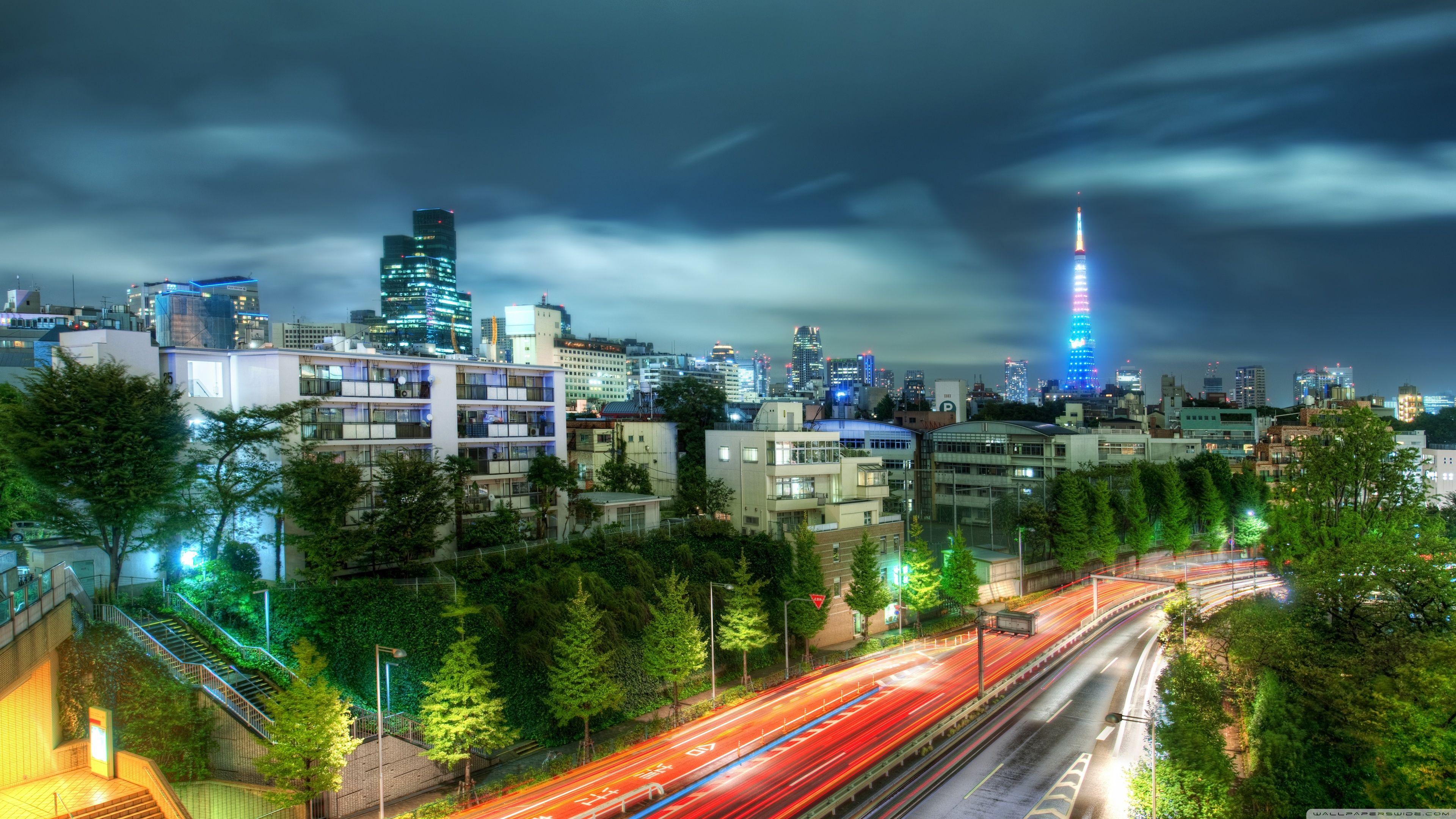 3840x2160 Tokyo Evening HDR Ultra HD Desktop .
