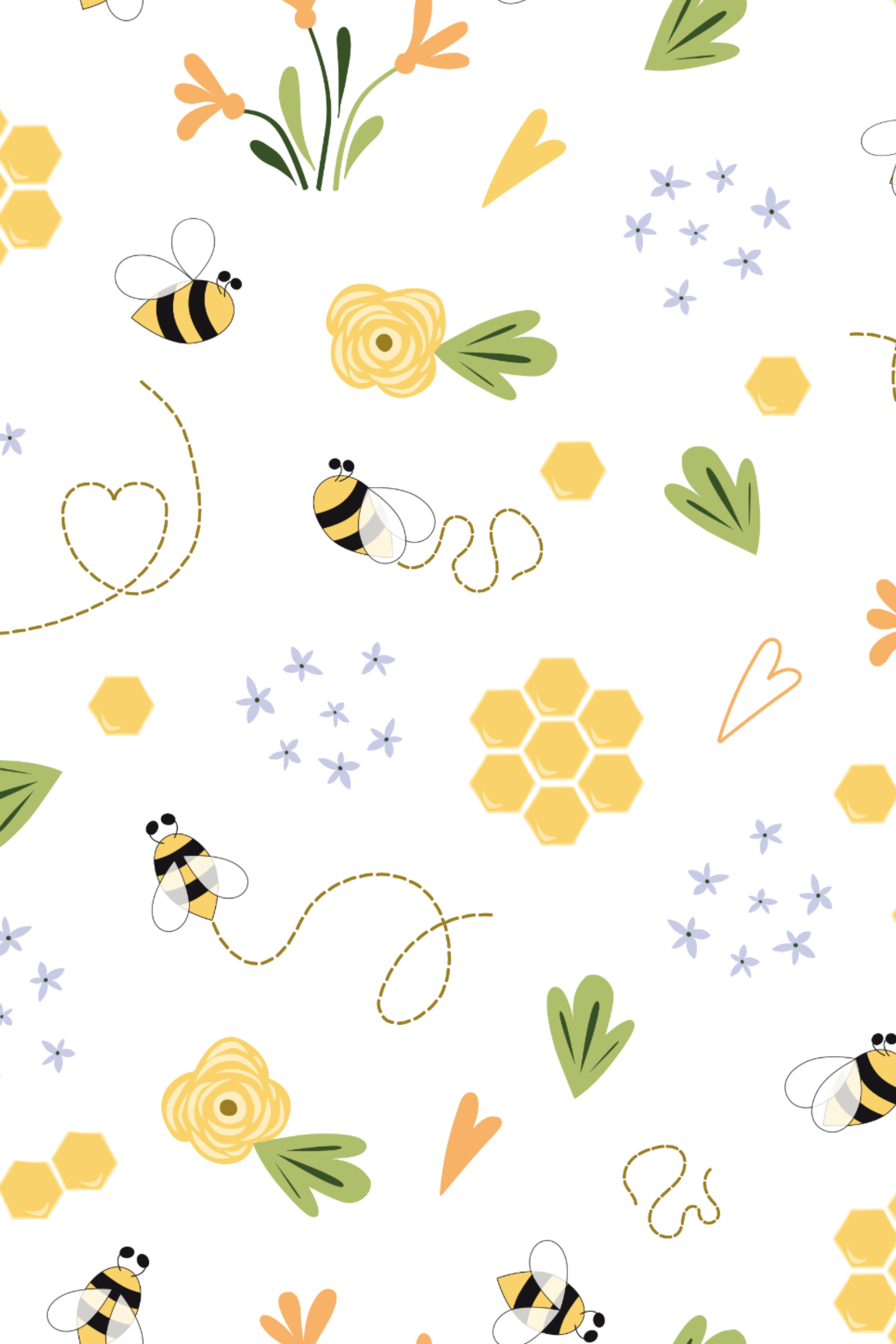 5000x7500 Honey Bee patterns Cute Bee. Cute .com