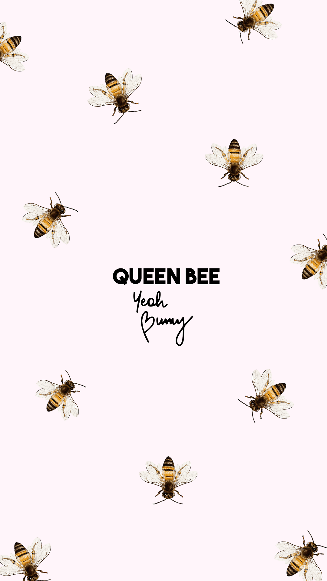 Cute bee seamless pattern for wallpaper Royalty Free Vector