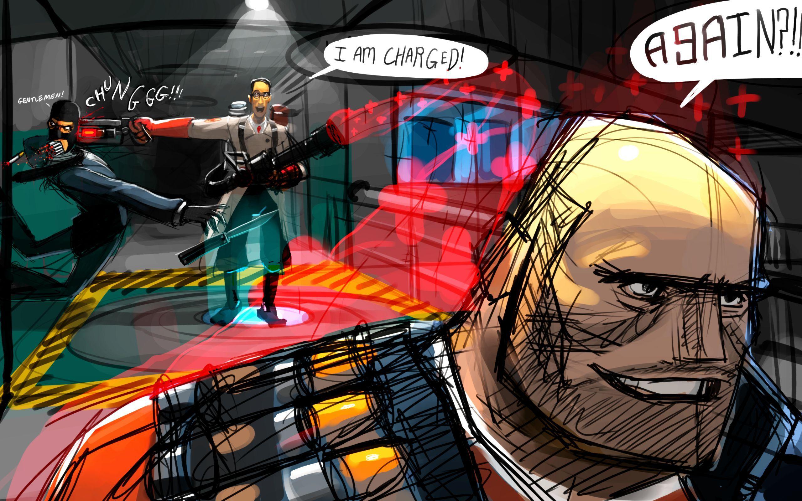 2560x1600 Heavy TF Spy TF Medic TF die .sf.co.ua