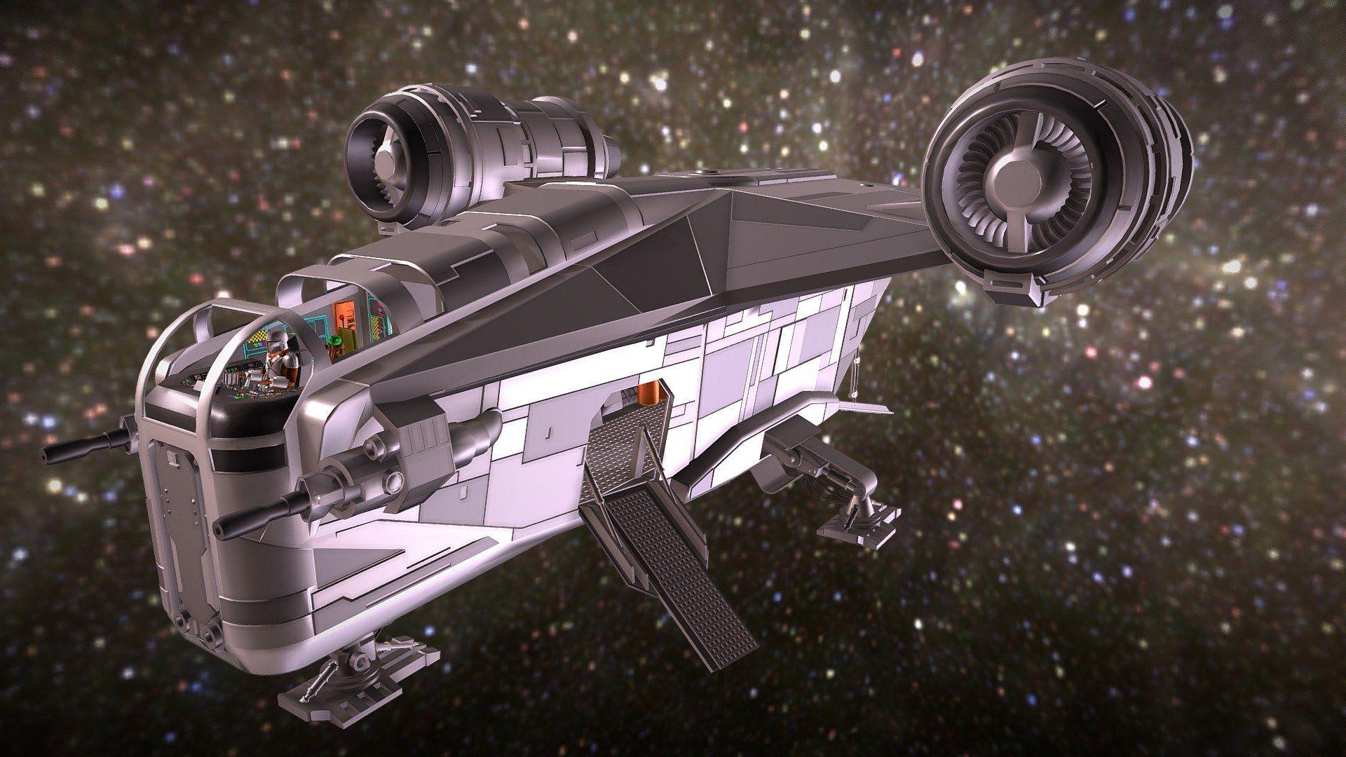 1920x1080 Mandalorian, Razor Crest, Full Interior .