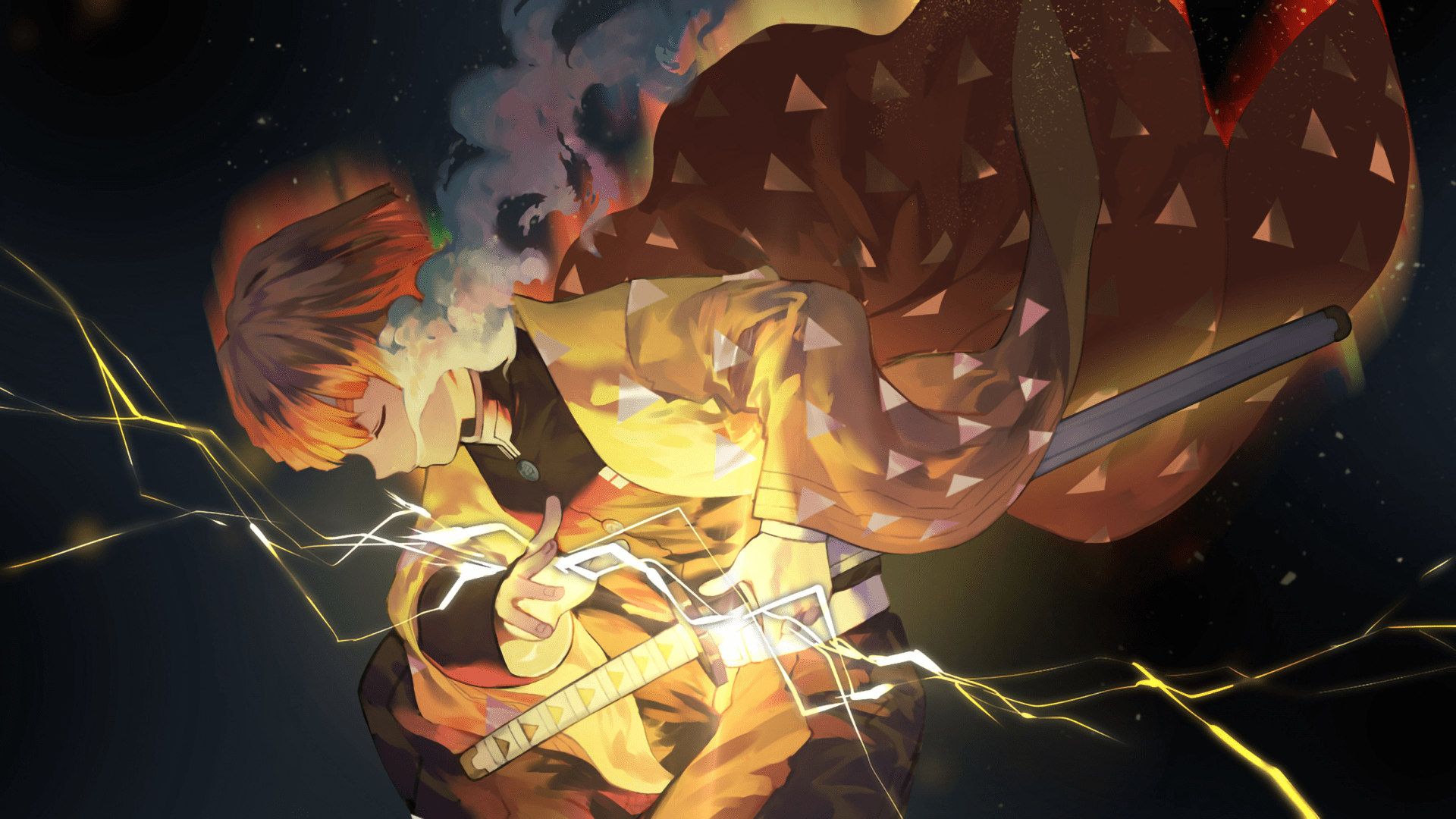 1920x1080 Yaiba, Sword, Lightning Wallpaper .