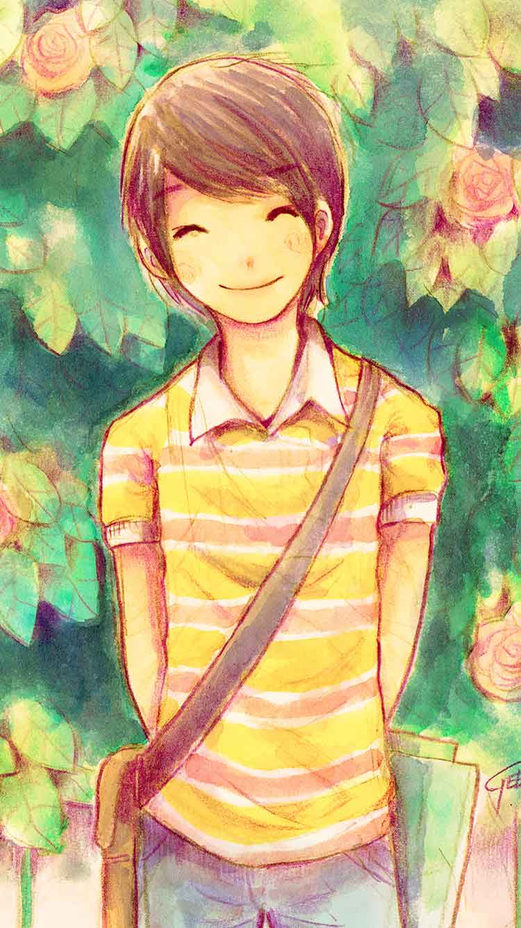750x1334 3D Boy Wallpaper