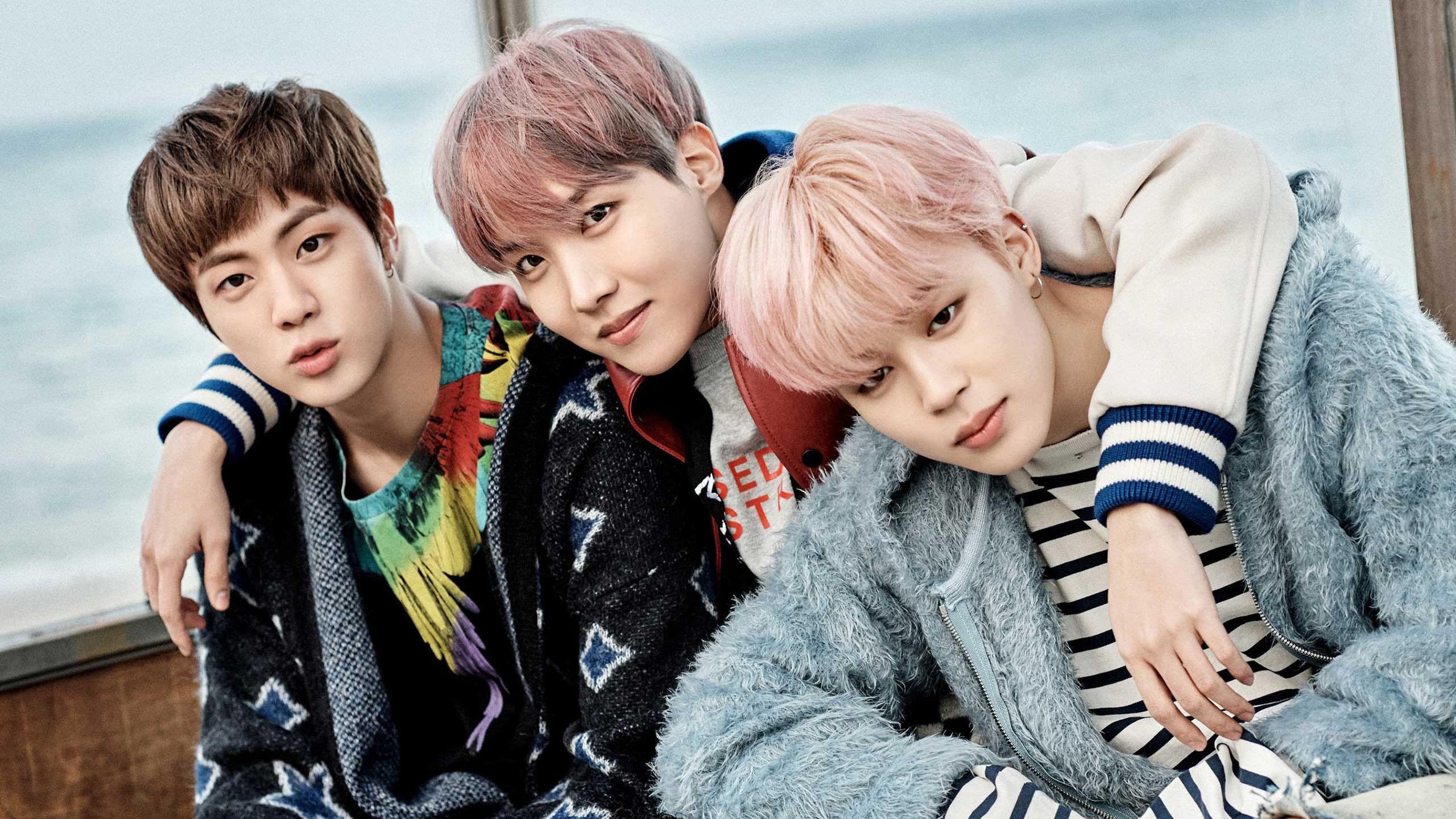 2560x1440 BTS Computer Desktop Wallpaper .line.