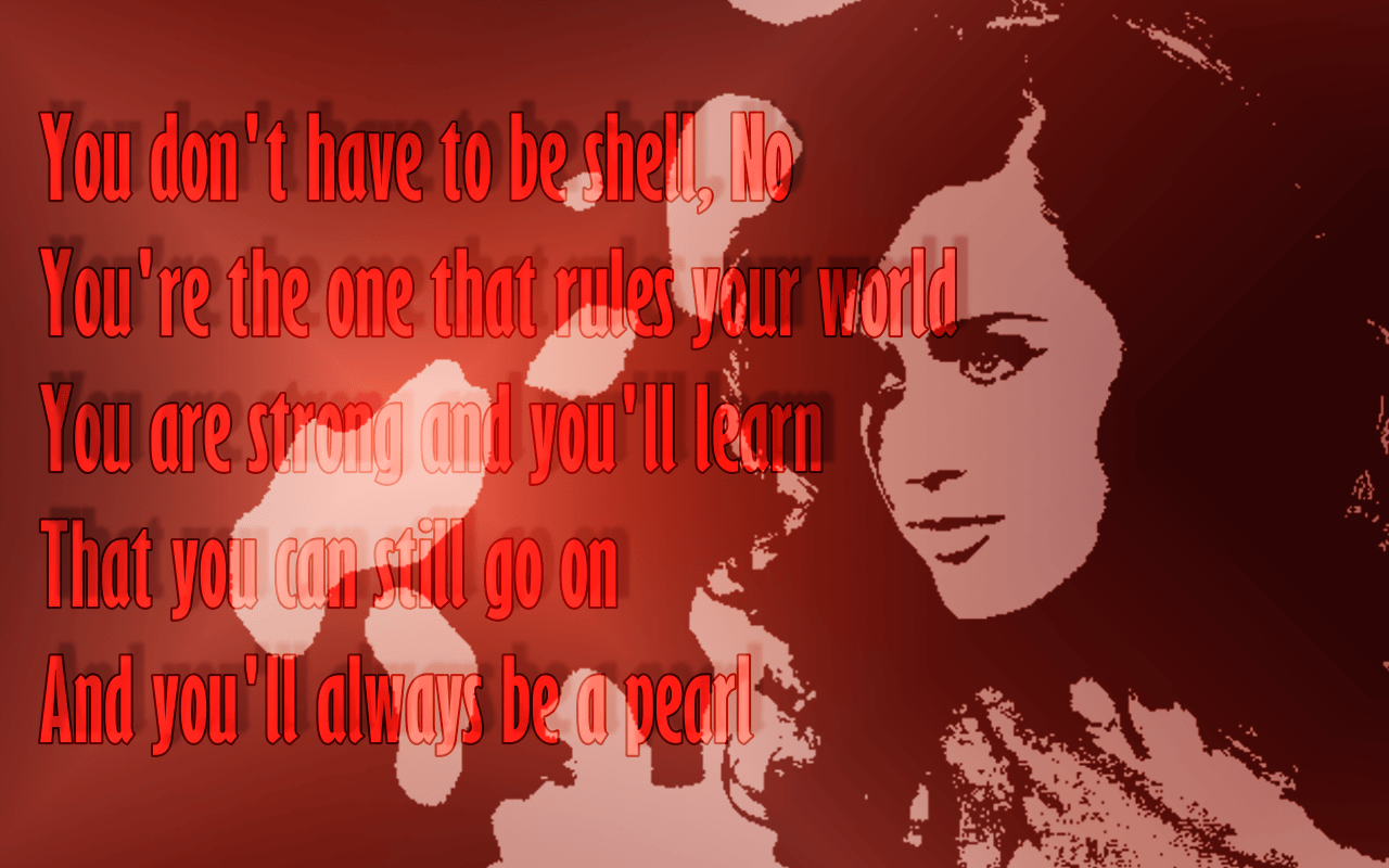 1280x800 Pearl Perry Song Lyric Quote in Text Image. Music and movies