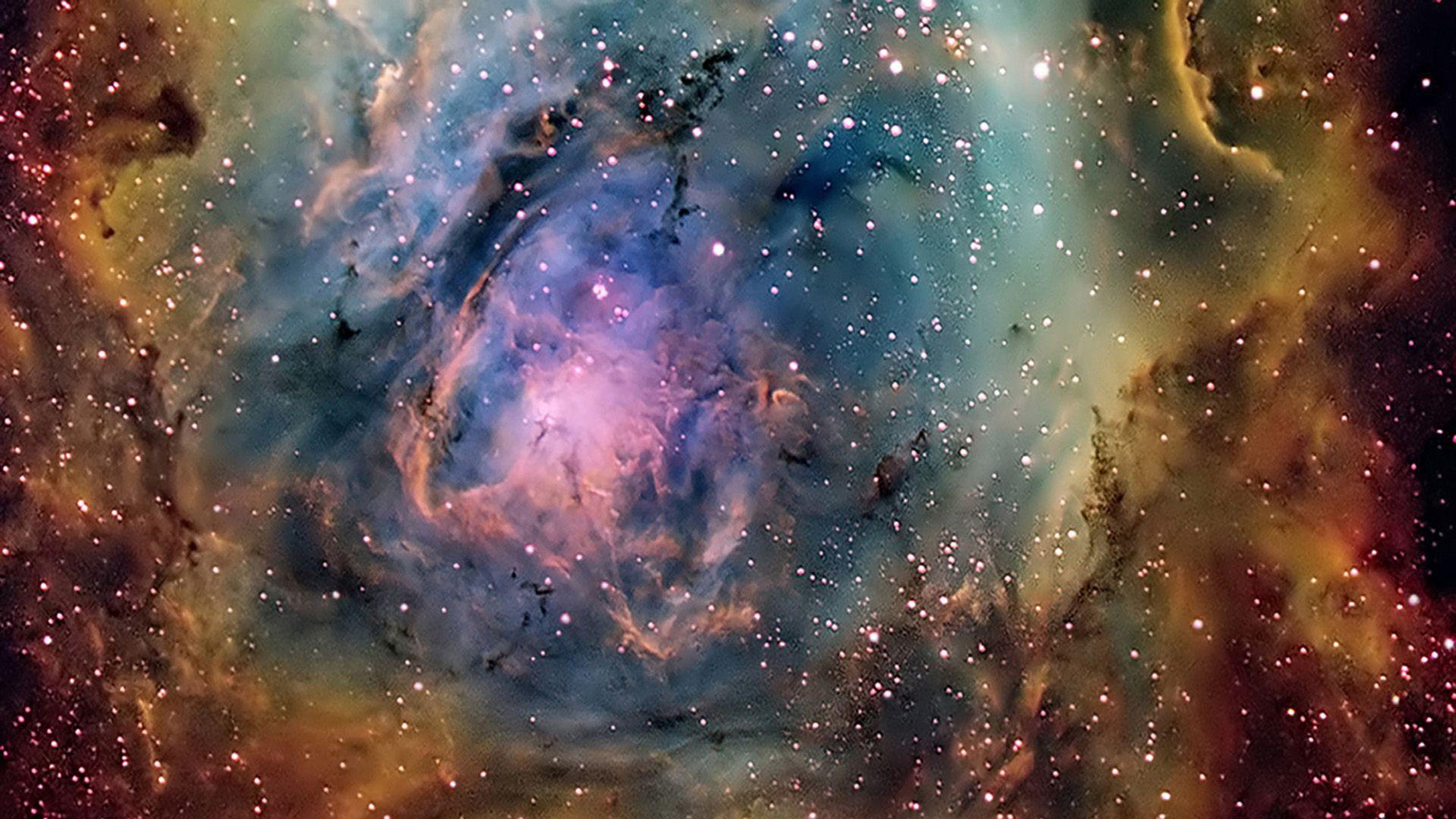 1920x1080 Wallpaper strange colorful nebula free desktop background