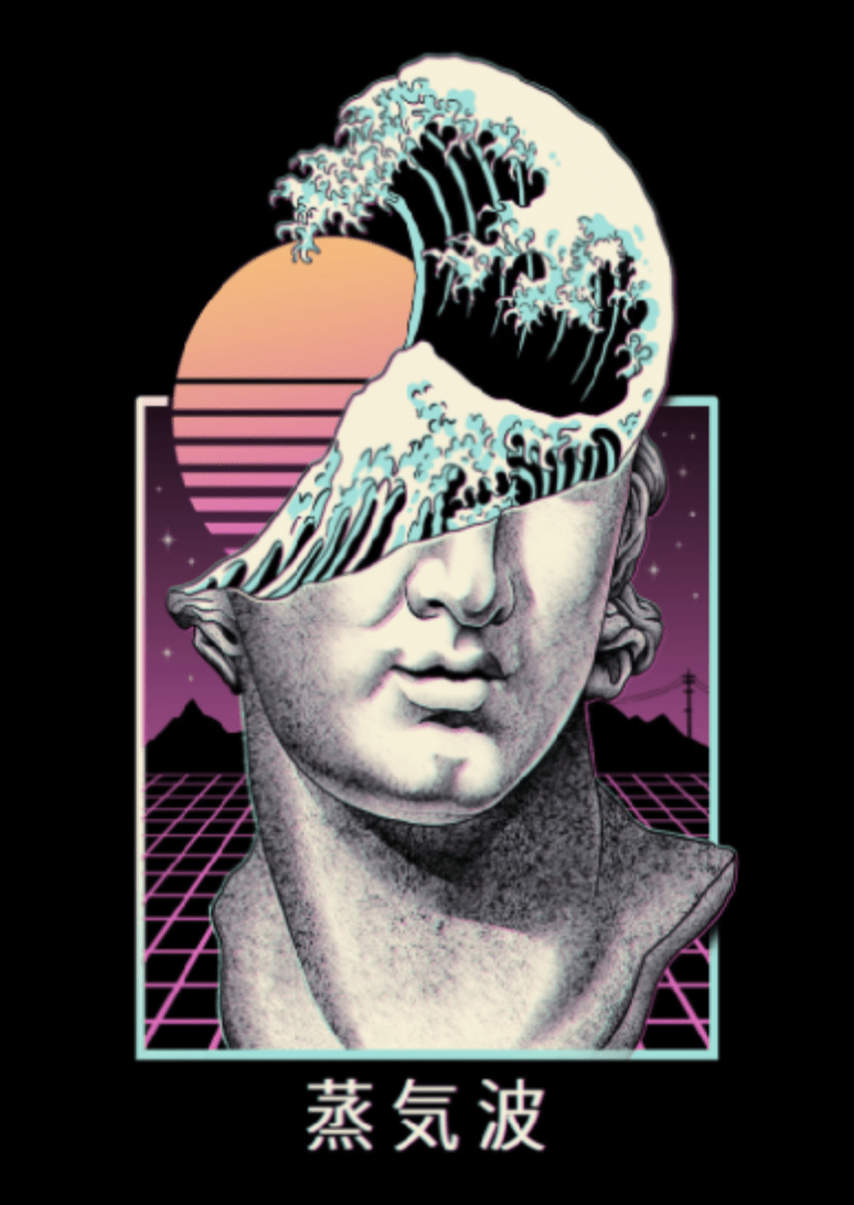 774x1092 Vaporwave wallpaper, Retro poster .