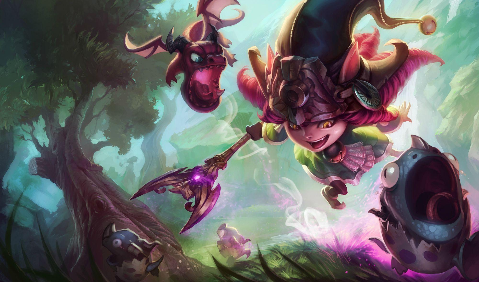 2000x1178 Dragon Trainer Lulu Skin (Wallpaper) of Legends Wallpaper